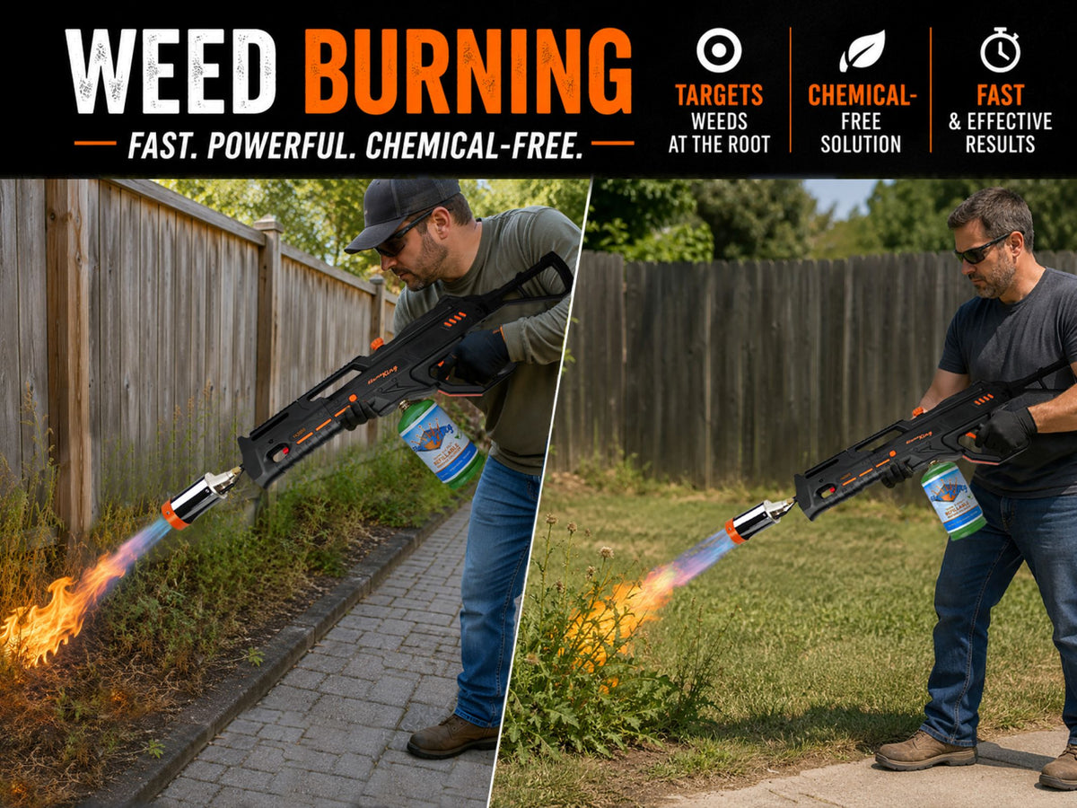 Flame King Bundle BlazeTac FK2000 Propane Torch Gun Weed Burner + 10lb