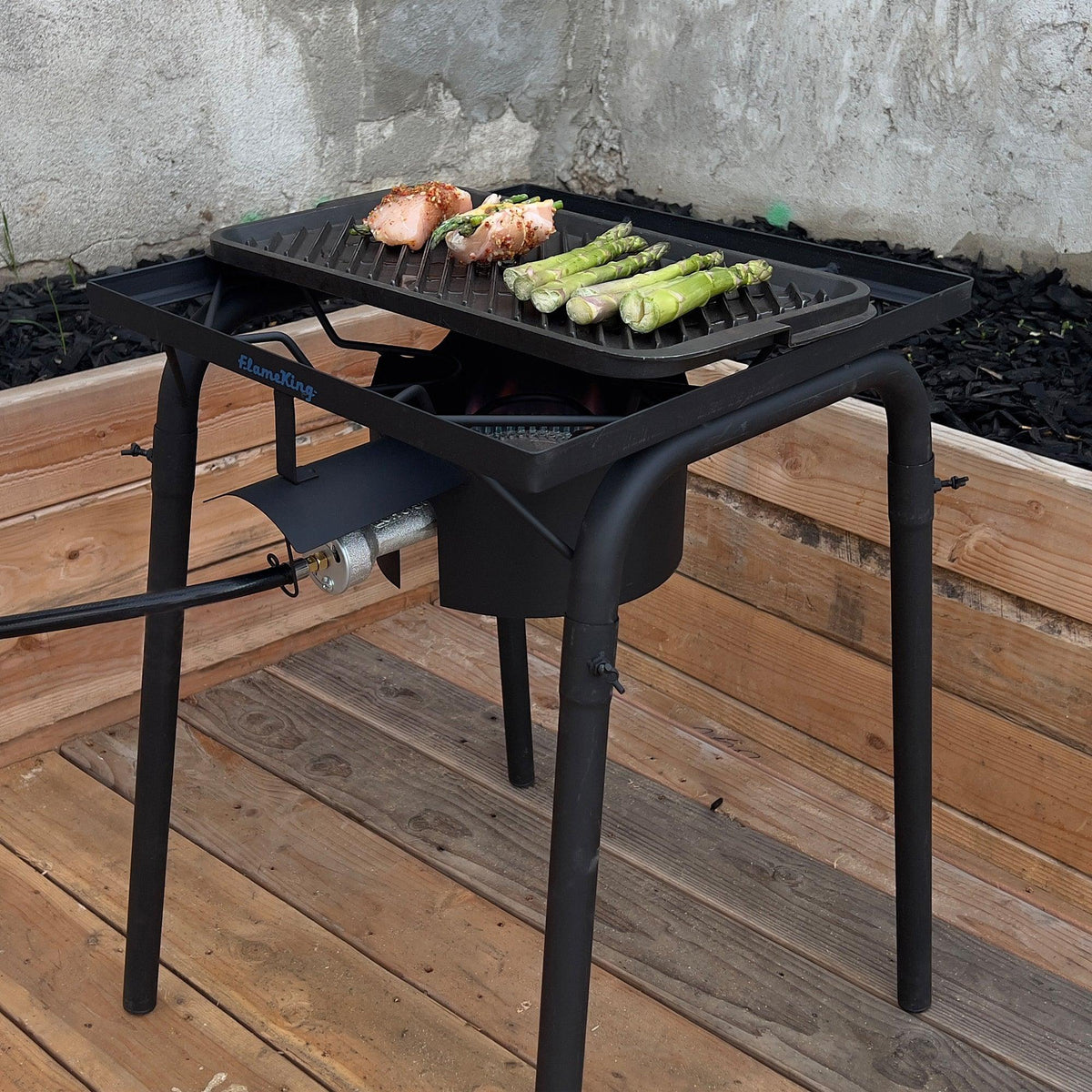 Heavy Duty 100,000 BTU Propane Gas Single Burner Cooker Flame King