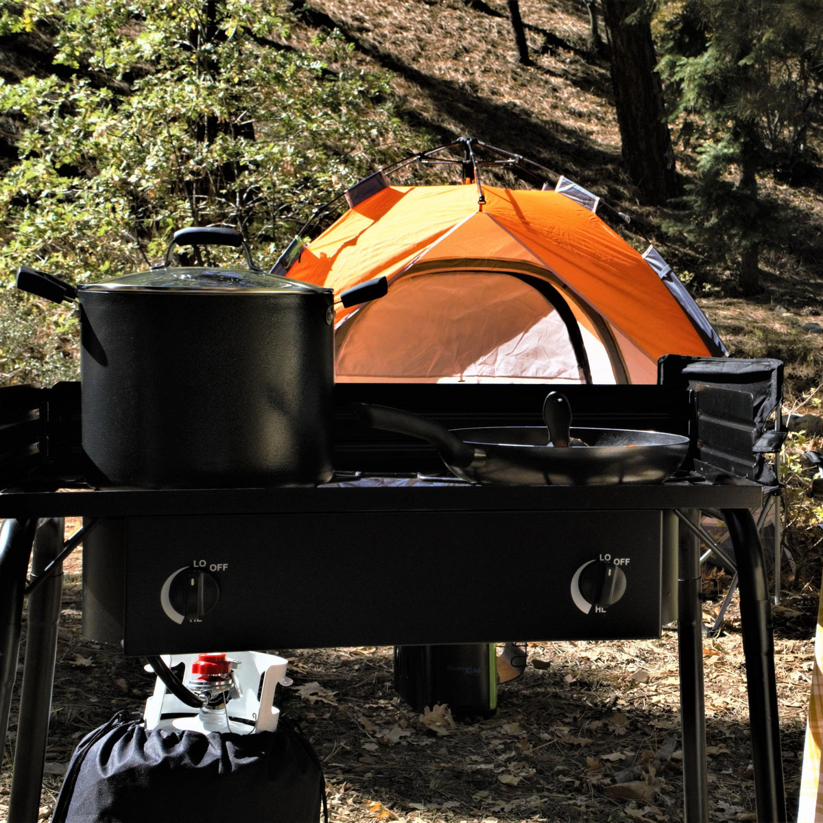 Flame King 2Burner Propane Stove 200K BTU Turkey Fryer/Camp Cooker