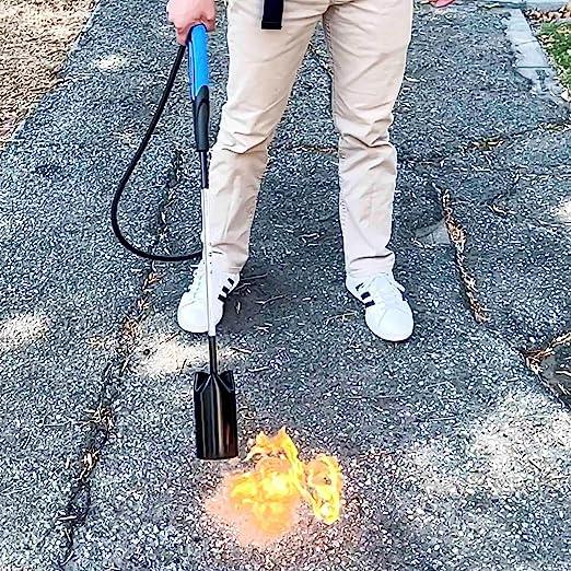 Flame King Heavy Duty Propane Weed Burner Torch, 340,000 BTU with Battery Operated Igniter and 6
