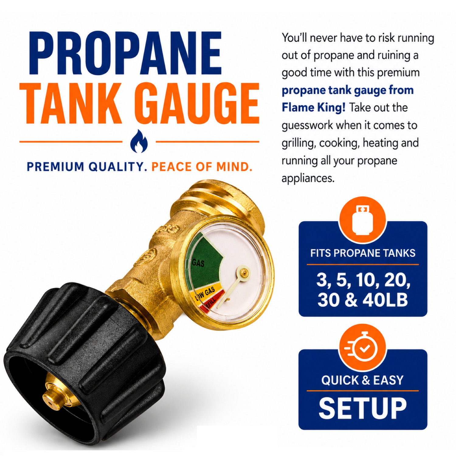 Propane Gas Level Indicator Check Gauge Meter For Propane Tanks ...