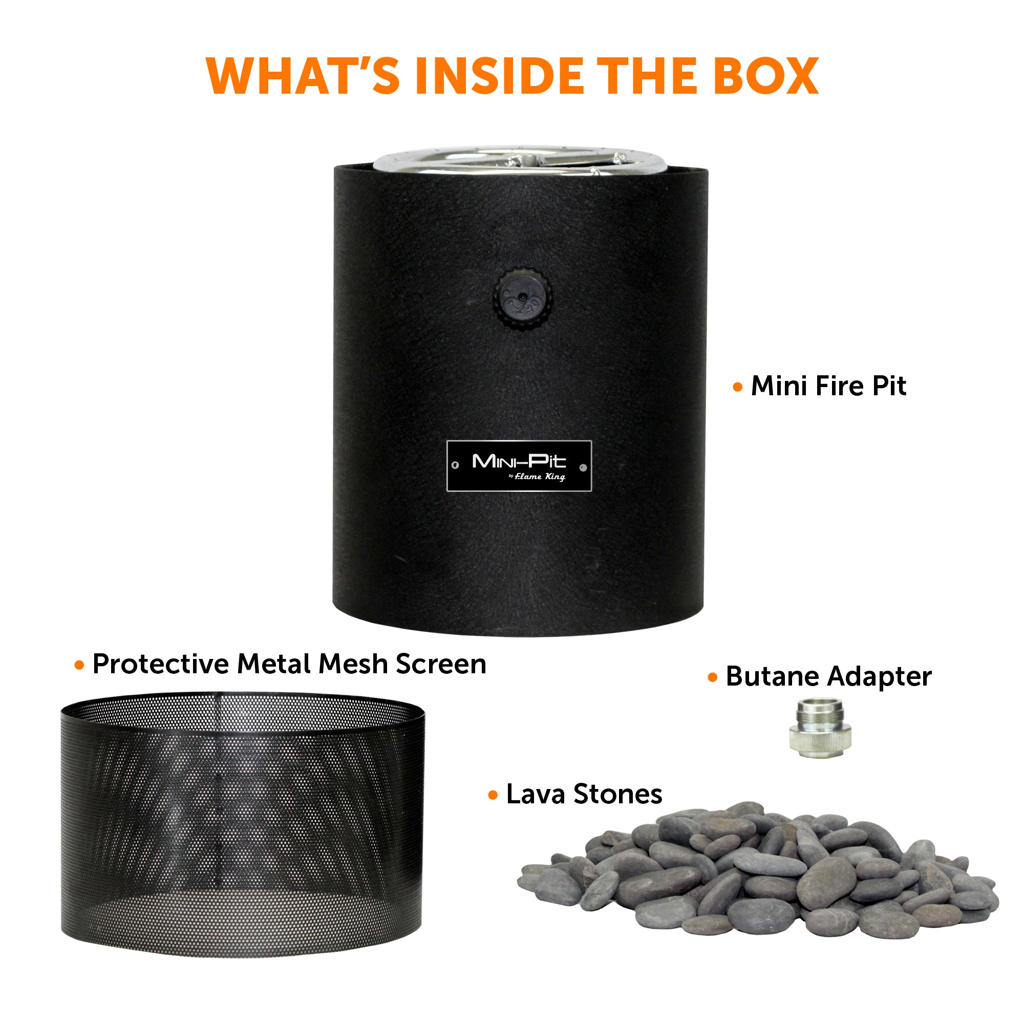 Flame King Smokeless Portable Mini Tabletop Fire Pit Dual Fuel Propane