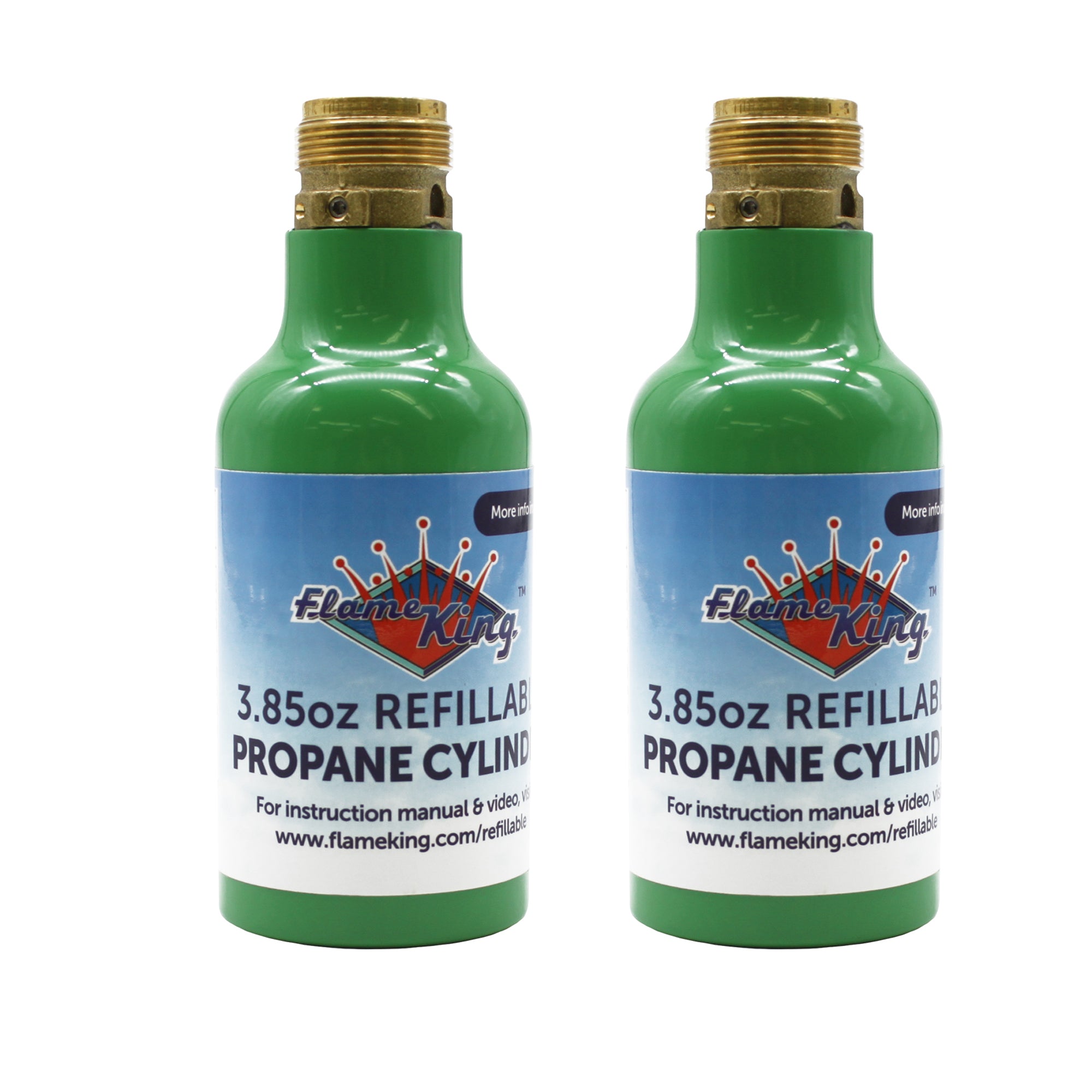1 4 lb Refillable Mini Propane Tank Cylinder 2 Pack Eco Friendly Tank