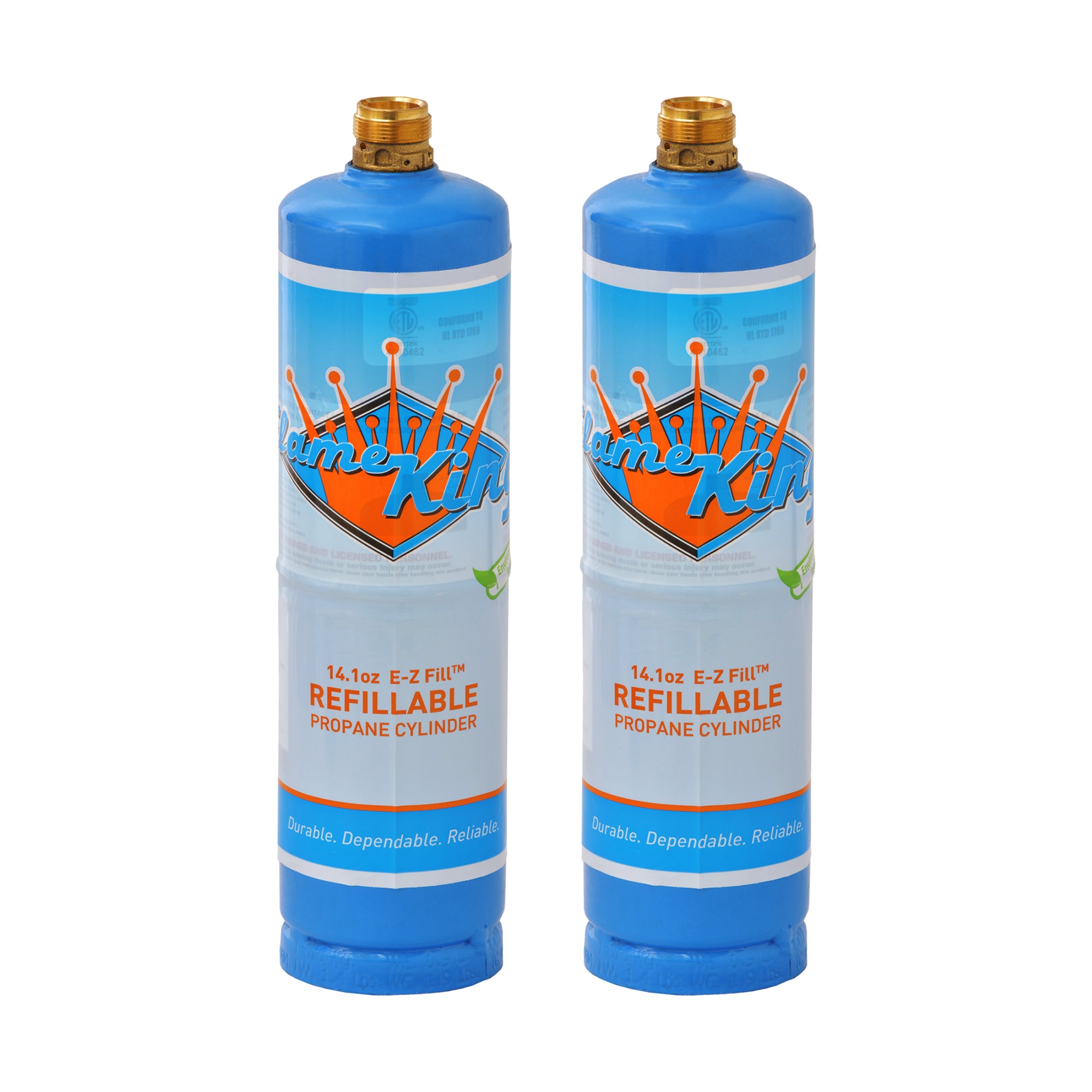Refillable Propane Tank Welding LP Cylinder 14.1 2 Pack Eco Friendly Sustainable Tank