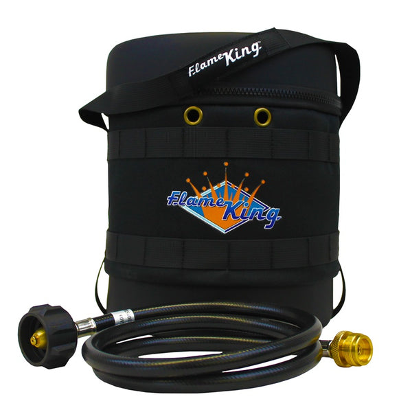 Flame King Propane Gas Hauler Kit-Insulated Protective Carry Case for