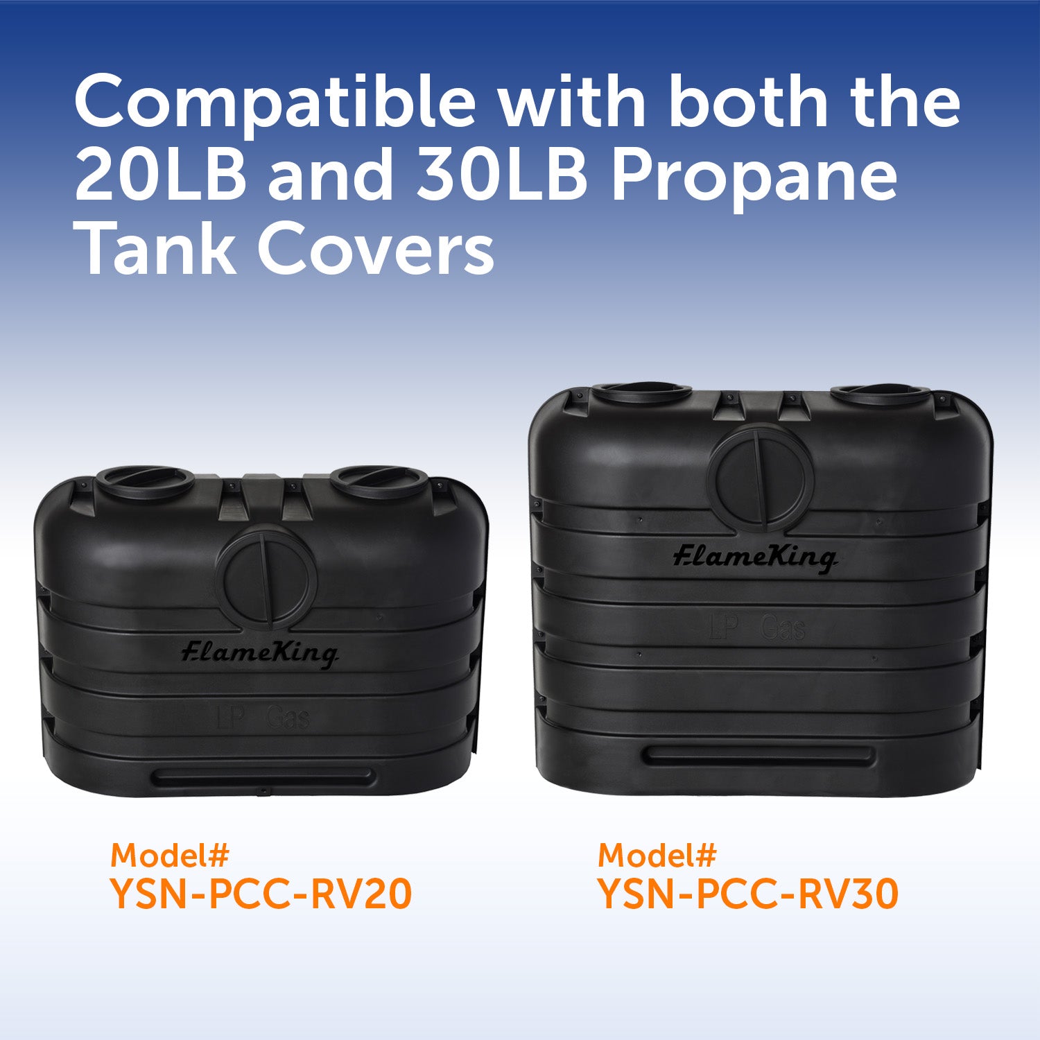 Flame King 2 pack Replacement Caps for Dual Propane Tank Cover