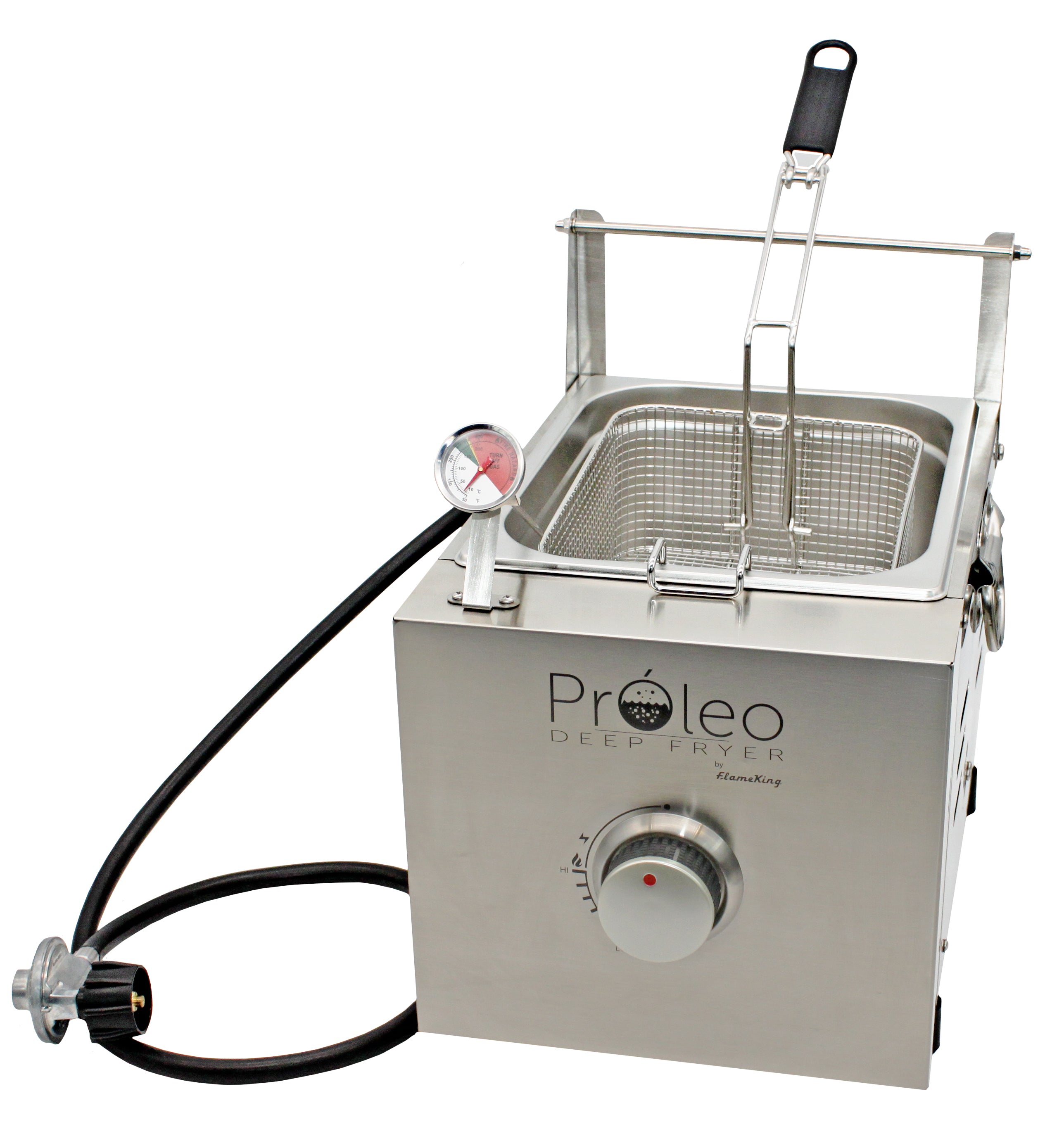 Flame King Proleo Portable Propane Deep Fryer