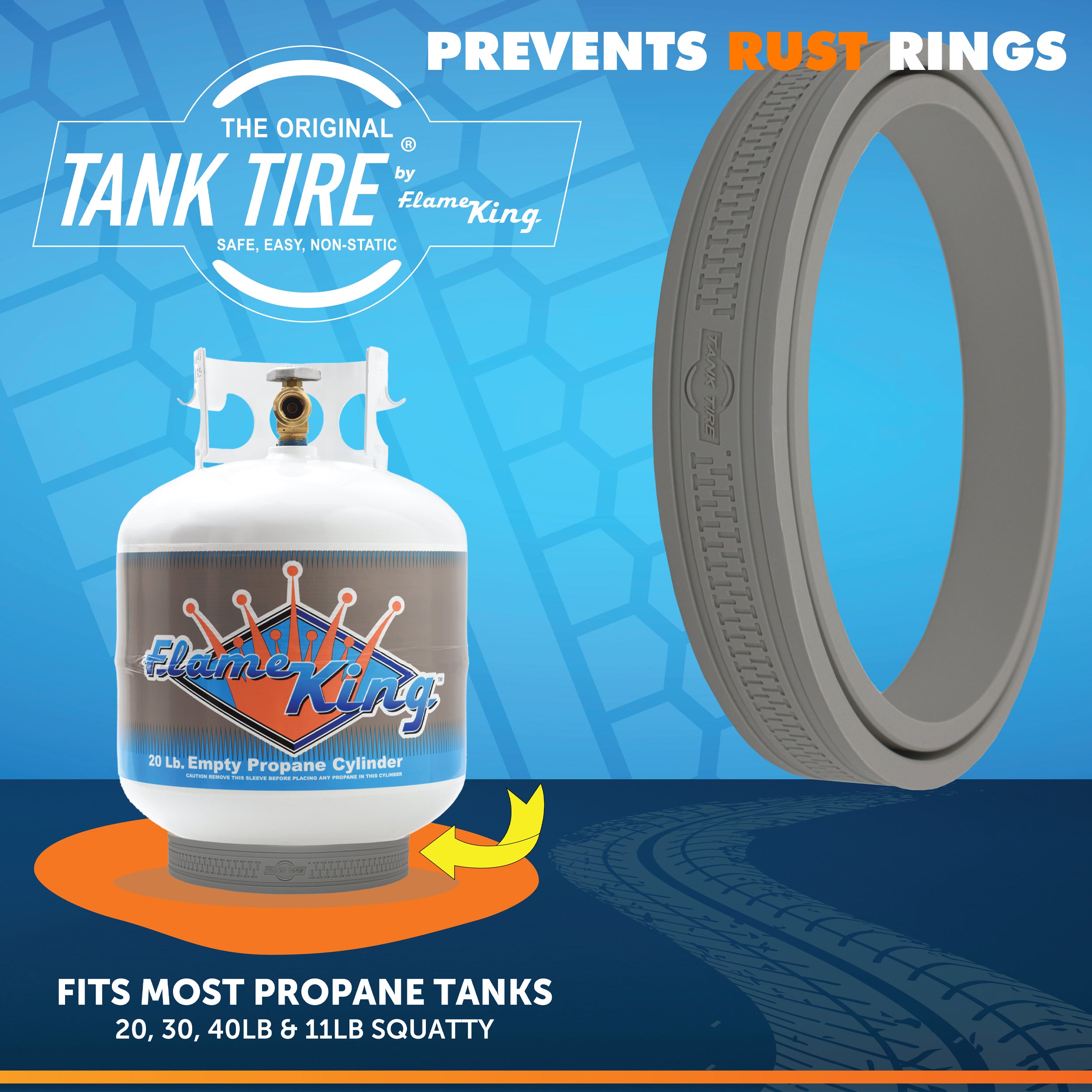 Propane Cylinder Base Stabilizer - Flame King