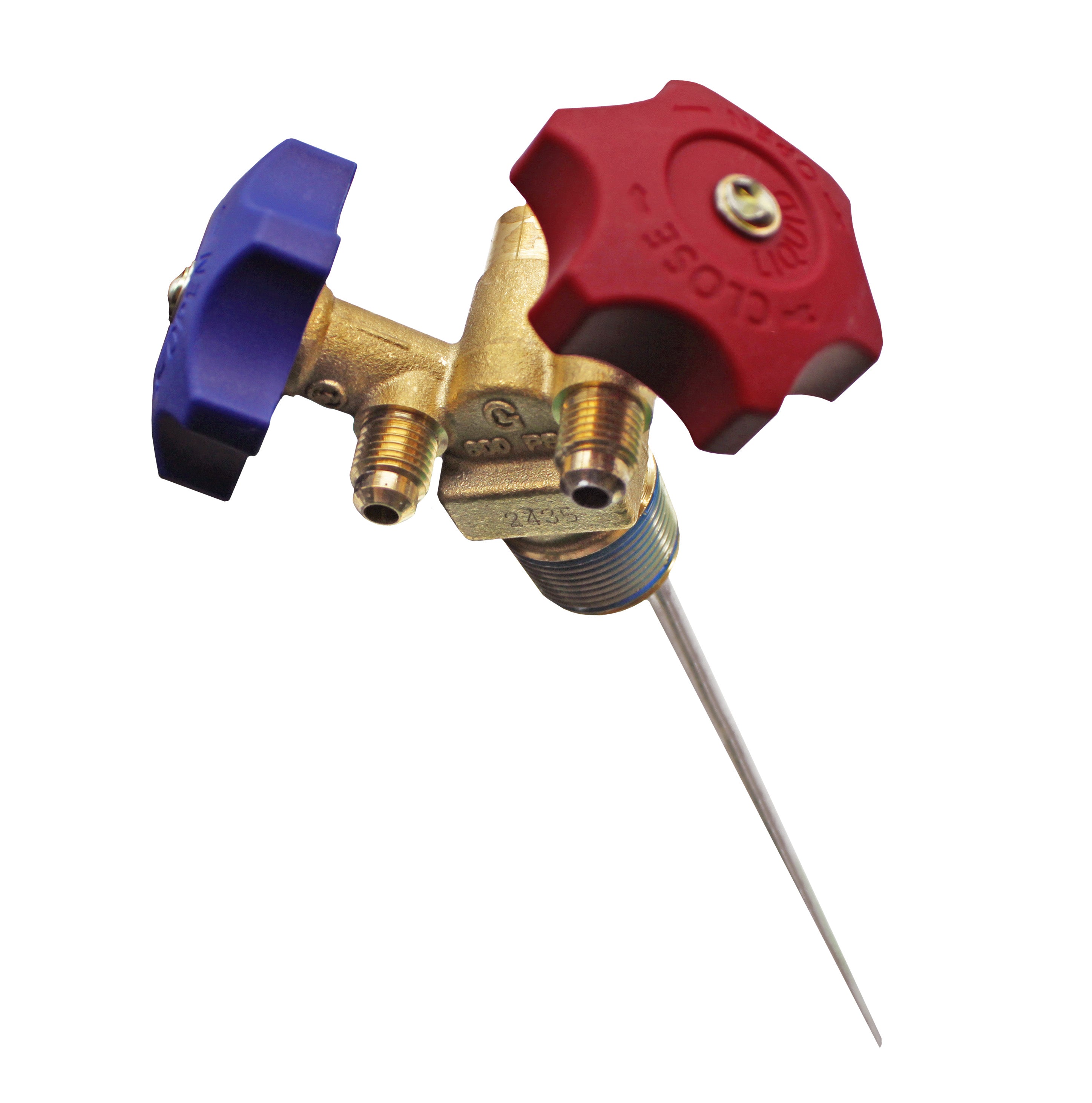 Y Valve w Aluminum Dip Tube & Filter Refrigerant Tanks