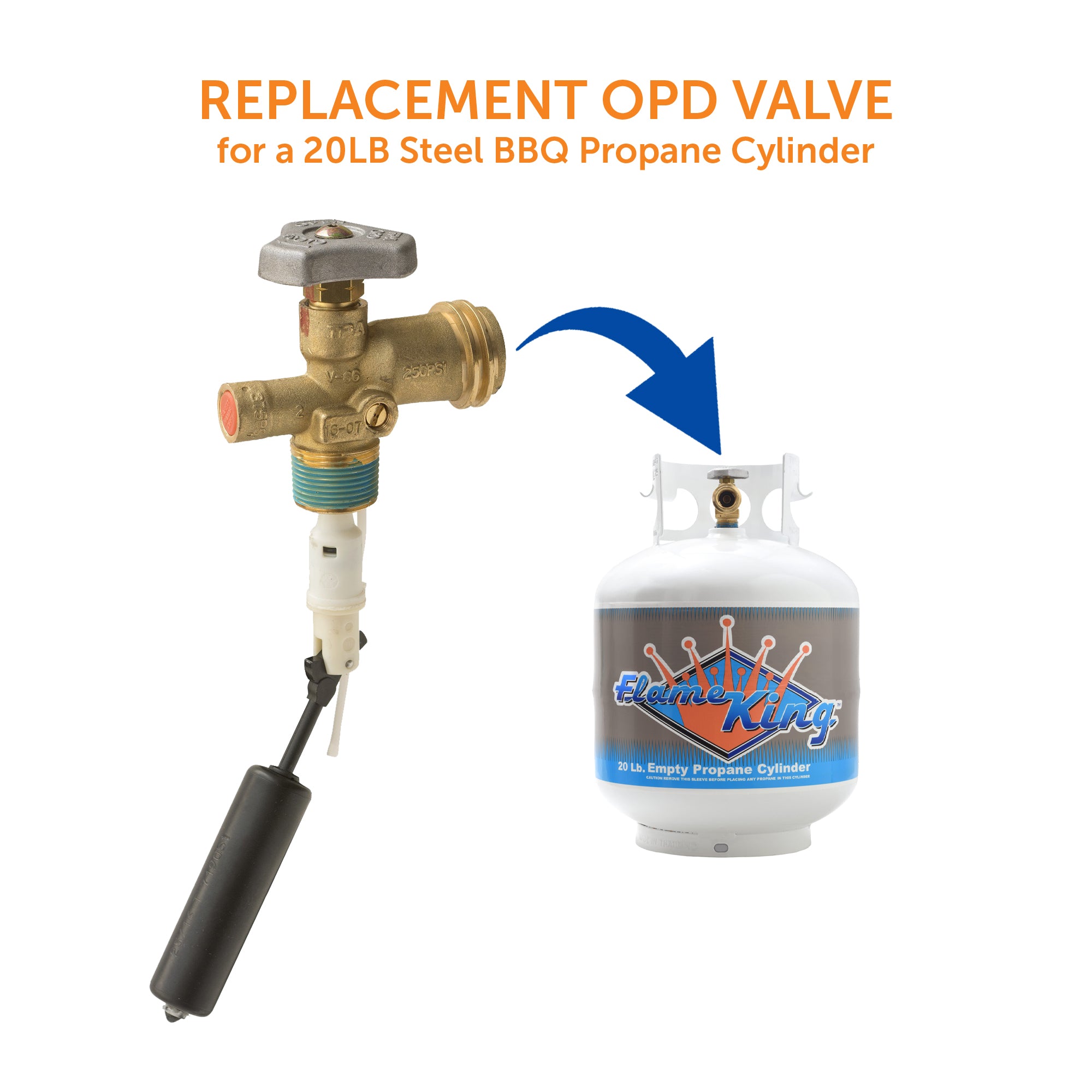 Flame King 20lb OPD Valve