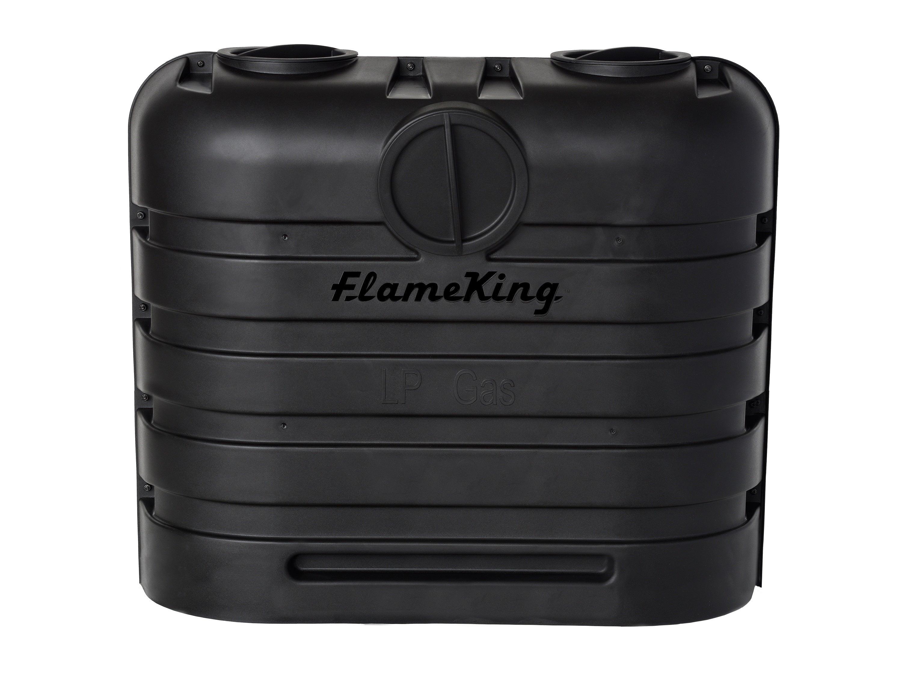 Flame King Bundle 30lb Mounting Parts + 2 Stage Auto Propane Gas Regulator + Two 30lb Propane Tanks + Heavy Duty Cover - Flame King