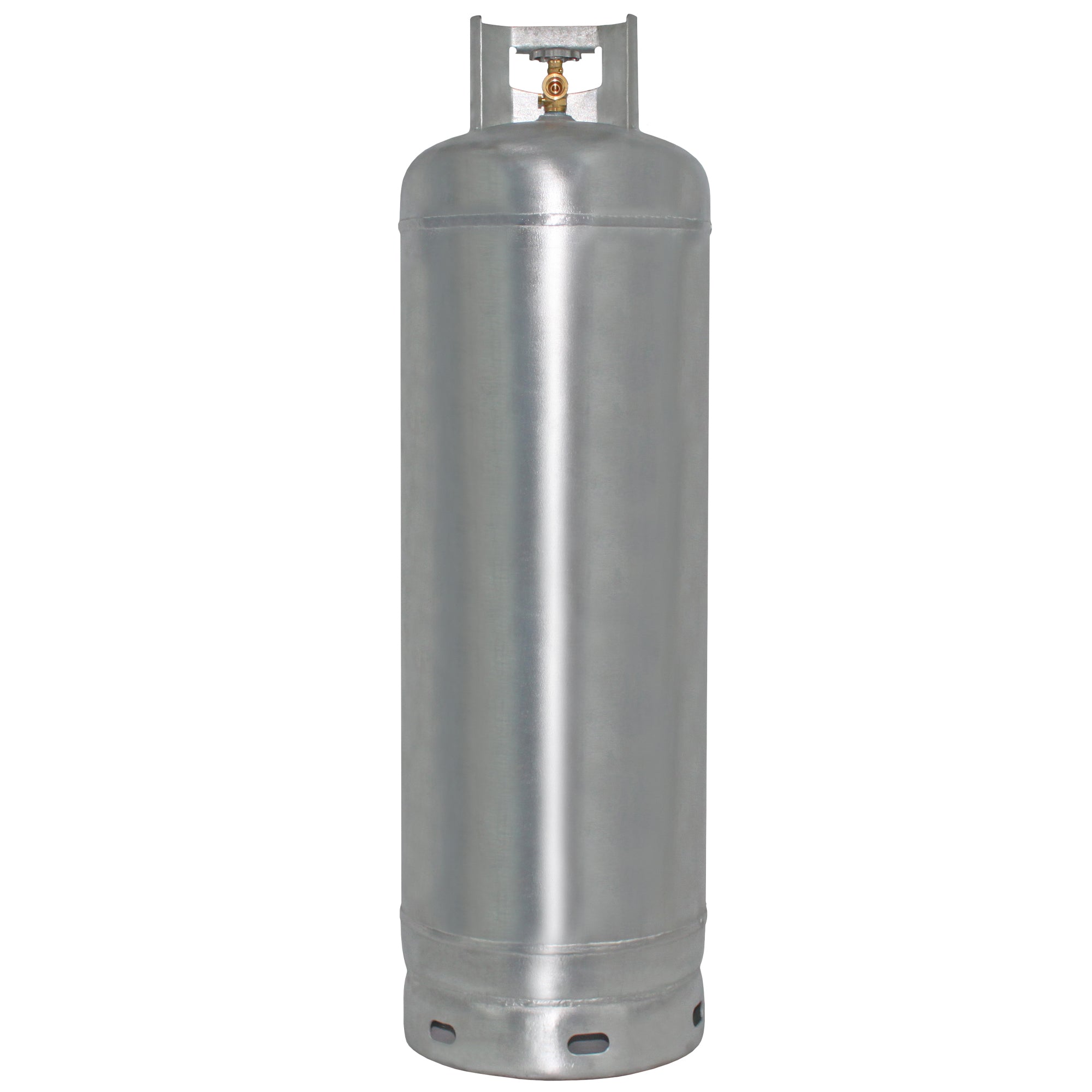 Flame King 100lb Empty Galvanized Propane Tank LP Cylinder with POL Valve
