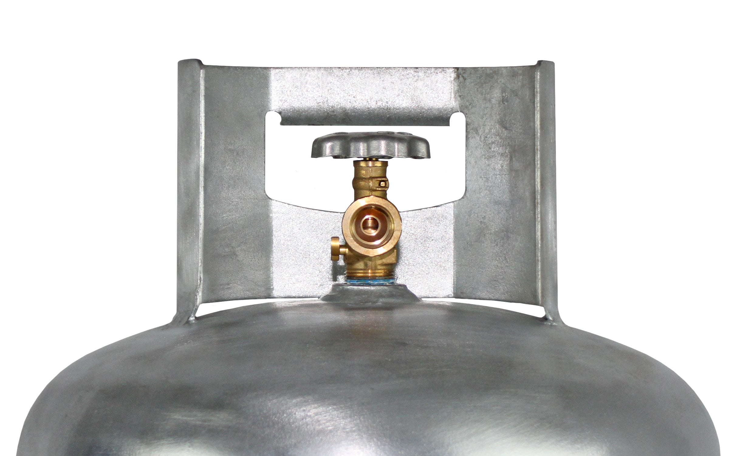 Flame King 100lb Empty Galvanized Propane Tank LP Cylinder with POL Valve
