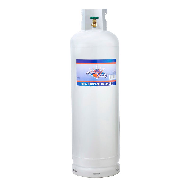 Flame King 2 Pack 100lb Empty Propane Tanks LP Cylinders with POL Valv
