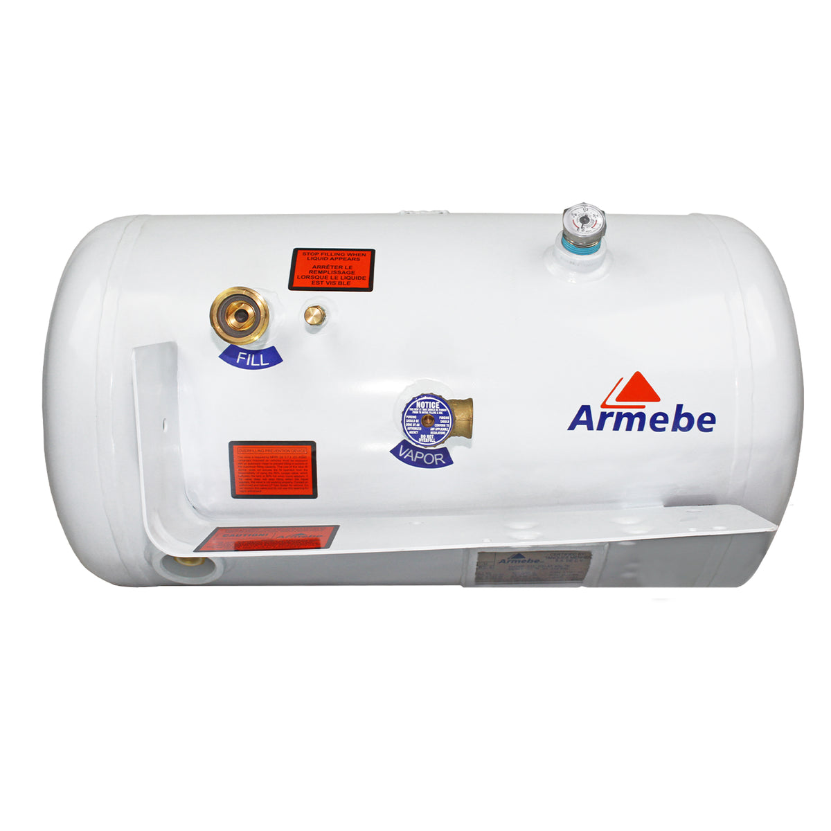Flame King 17.6 Gallon Horizontal ASME Propane Tank for RVs & Trailers
