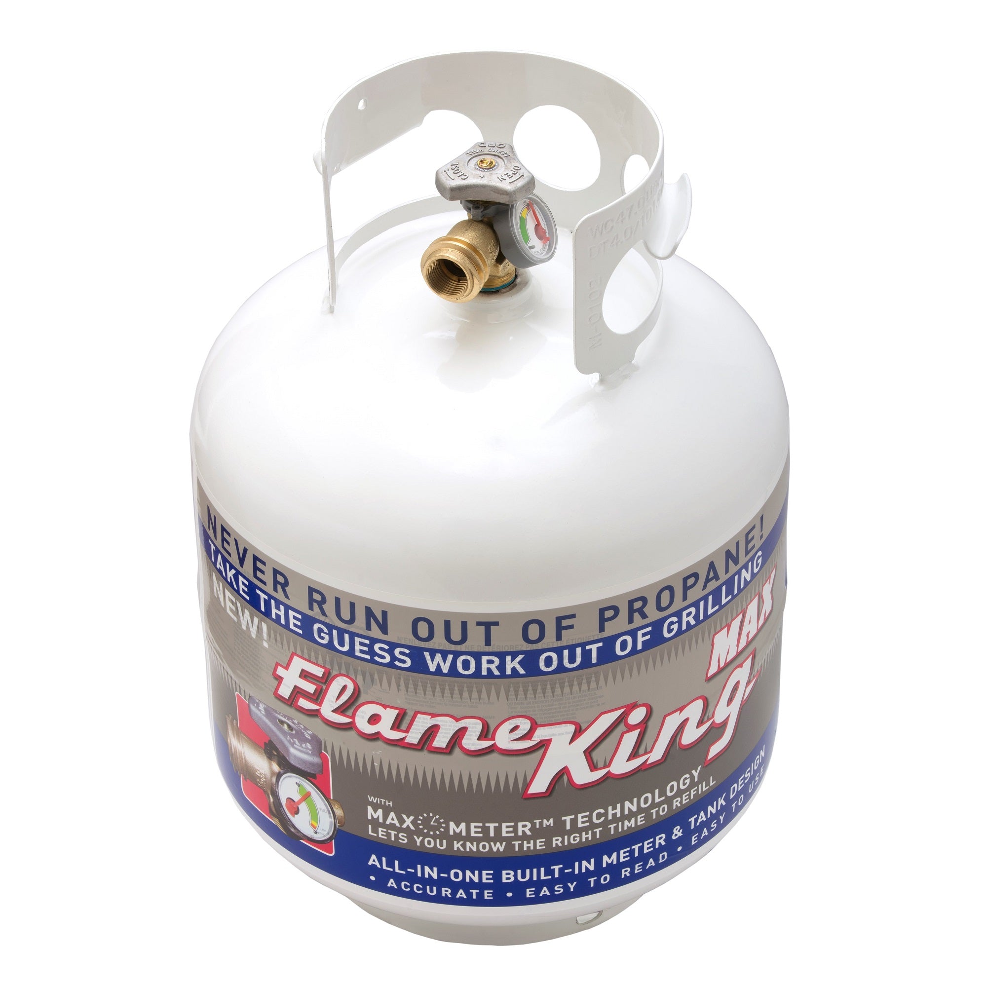 Flame King Thanksgiving Bundle Burner Turkey Fryer + 20lb Propane Tank with Gauge