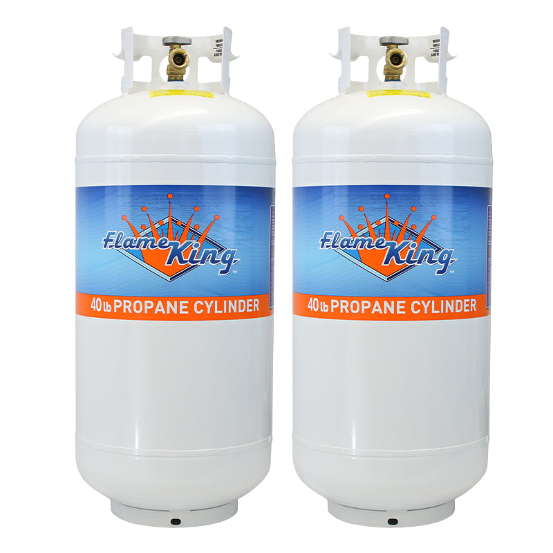 2 Pack Empty Propane Tanks LP Cylinders OPD