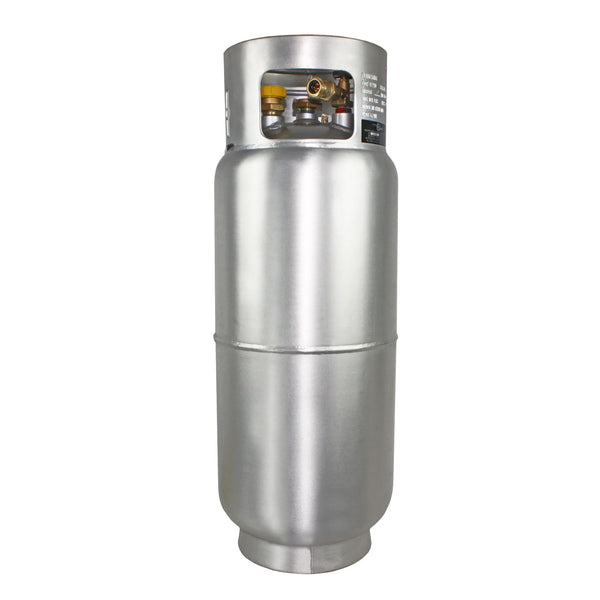 Flame King 43.5lb Aluminum Forklift Propane Tank Cylinder with Gauge