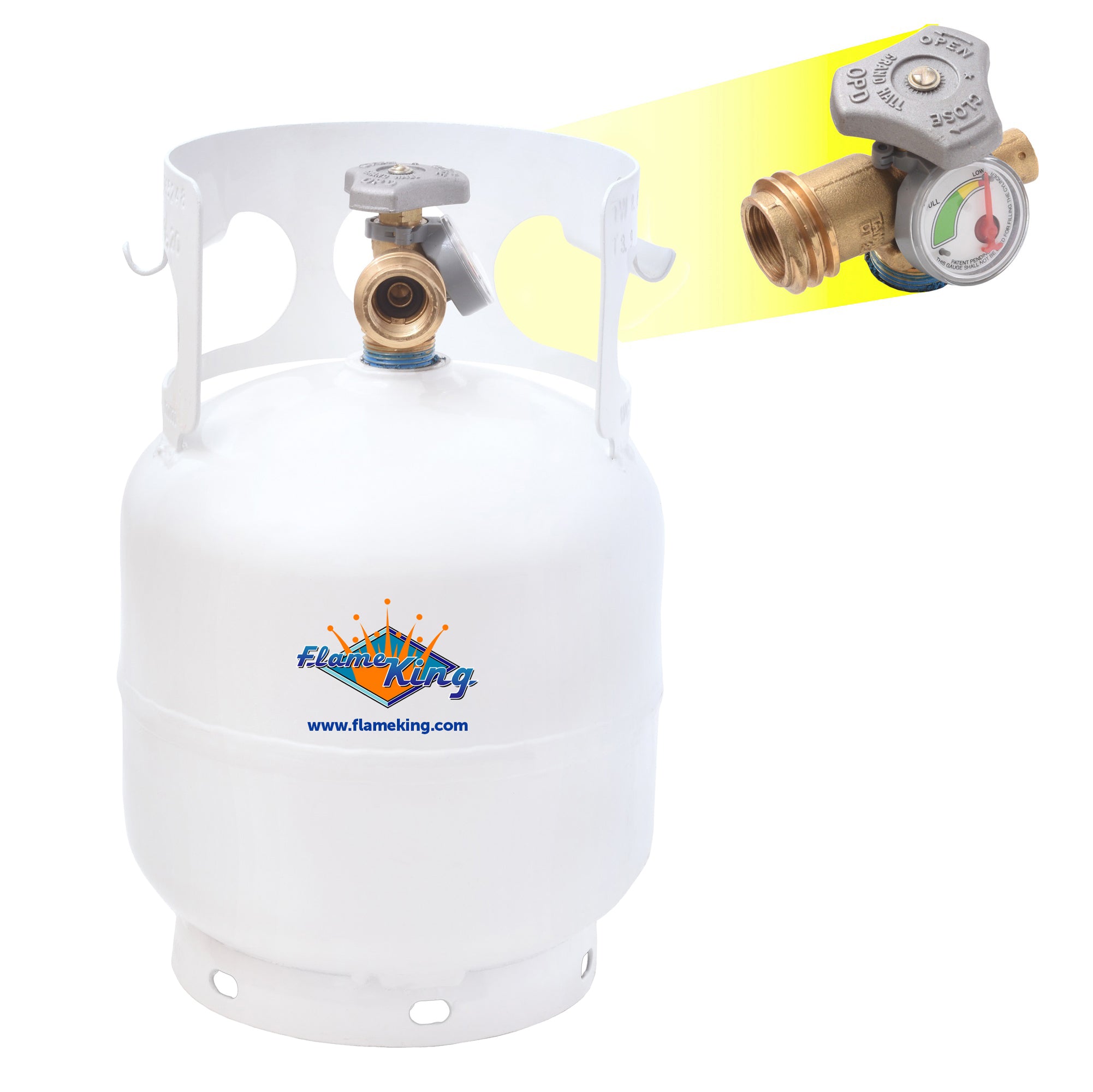 Portable Propane Tank LP Cylinder OPD & Gauge