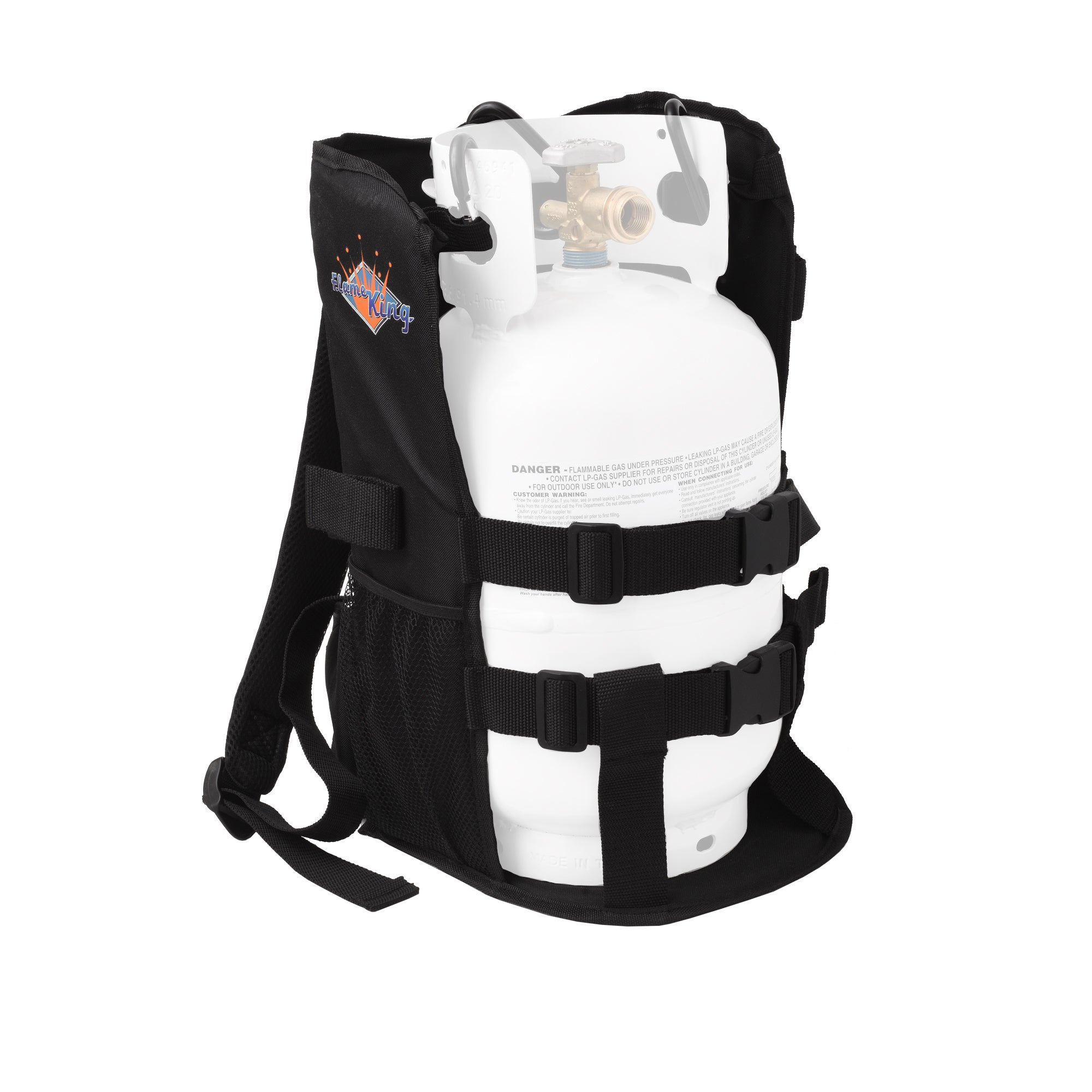 Flame King Bundle 5lb Propane Tank + 500,000 BTU Weed Burner Torch Ignitor + Propane Backpack