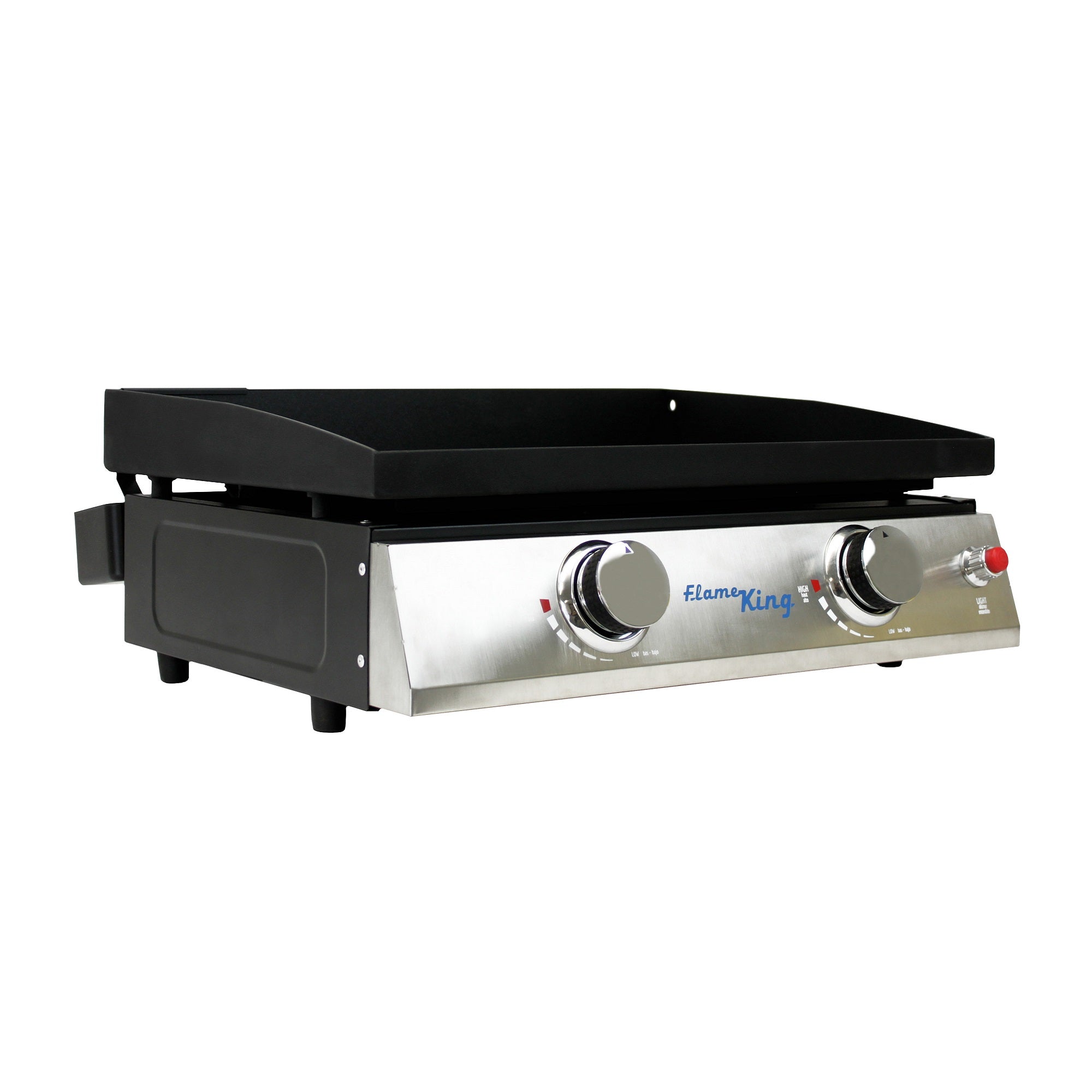 22 Inch Portable Double Burner Griddle Iron Auto Ignite