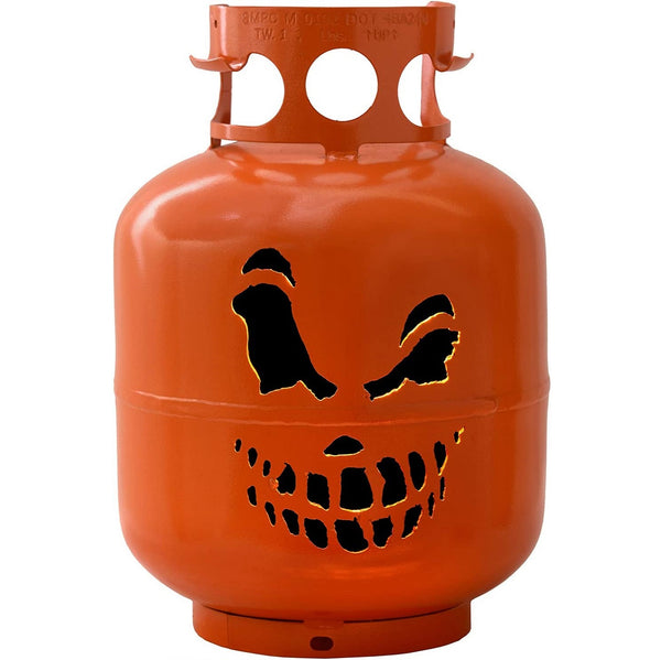 Flame King Decorative Jack O Lantern Halloween Steel Converted Propane Tank Cylinder