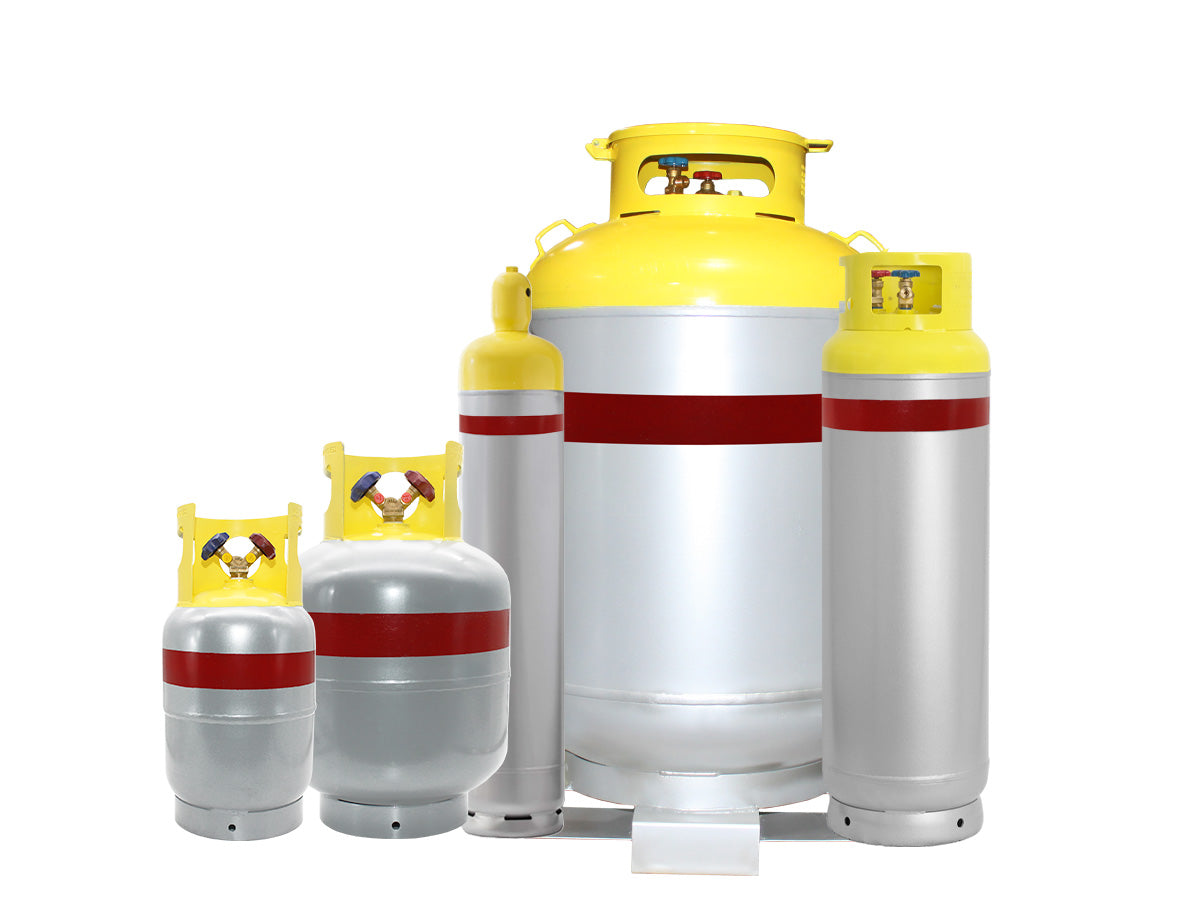 Flame King 1000LB Refrigerant Recovery Cylinder Tank with Forklift Footer 400 PSI for A2L Refrigerants