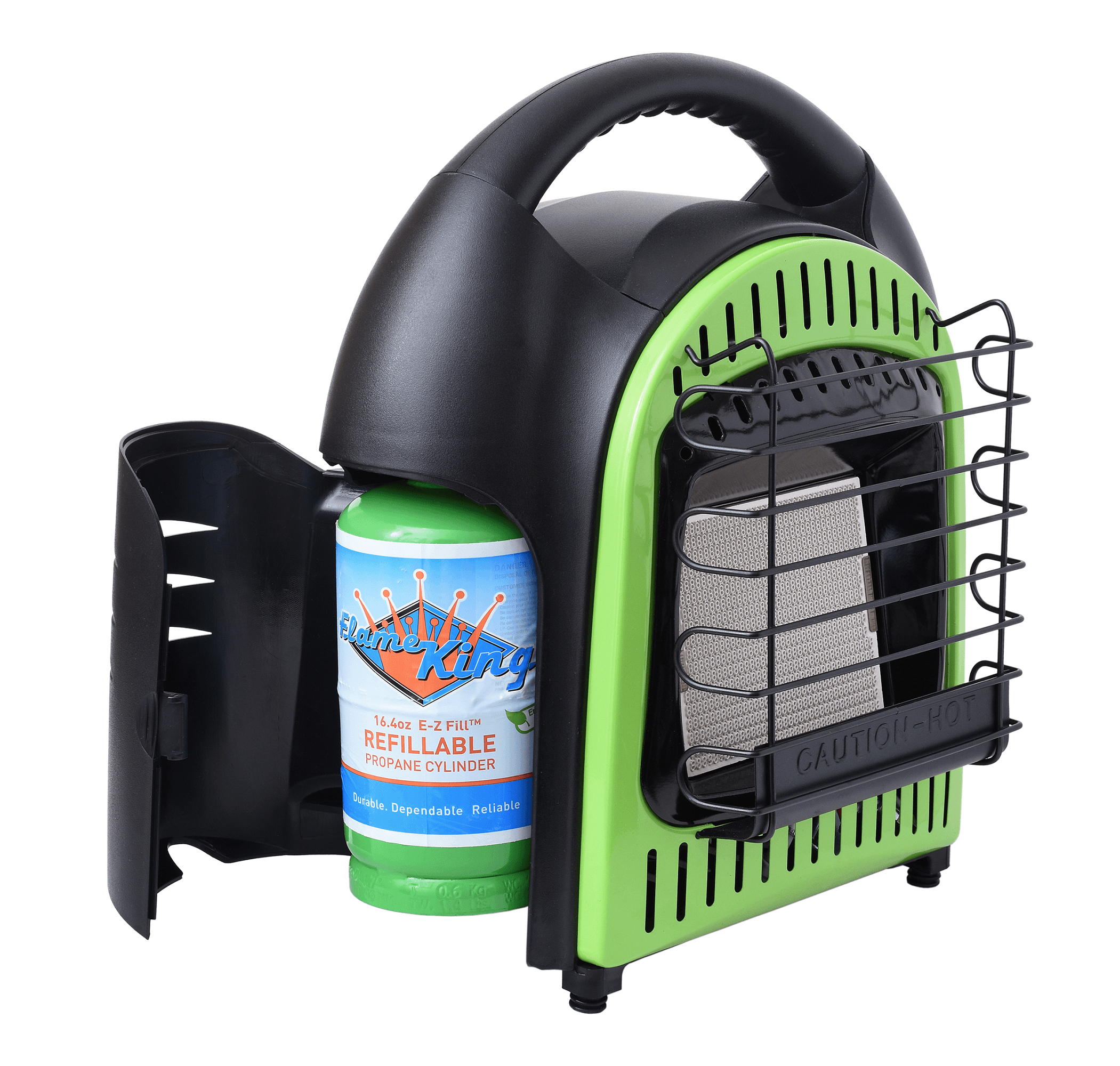 Flame King 10,000 BTU Propane Gas Tank Space Radiant Portable Heater Indoor & Outdoor - Flame King
