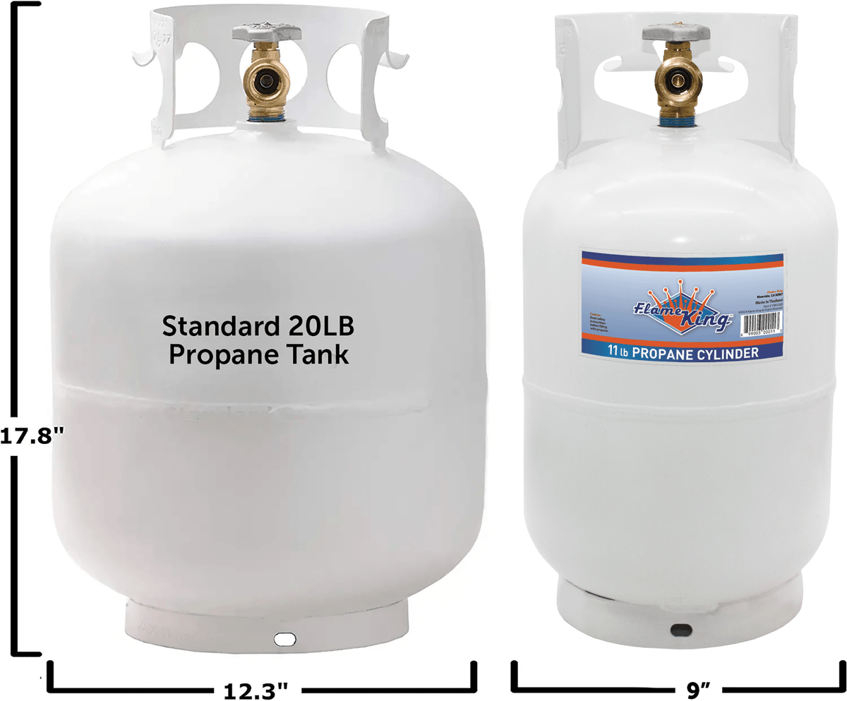 Propane Pfp 10lb Propane Tank LP Cylinder with OPD - Flame King