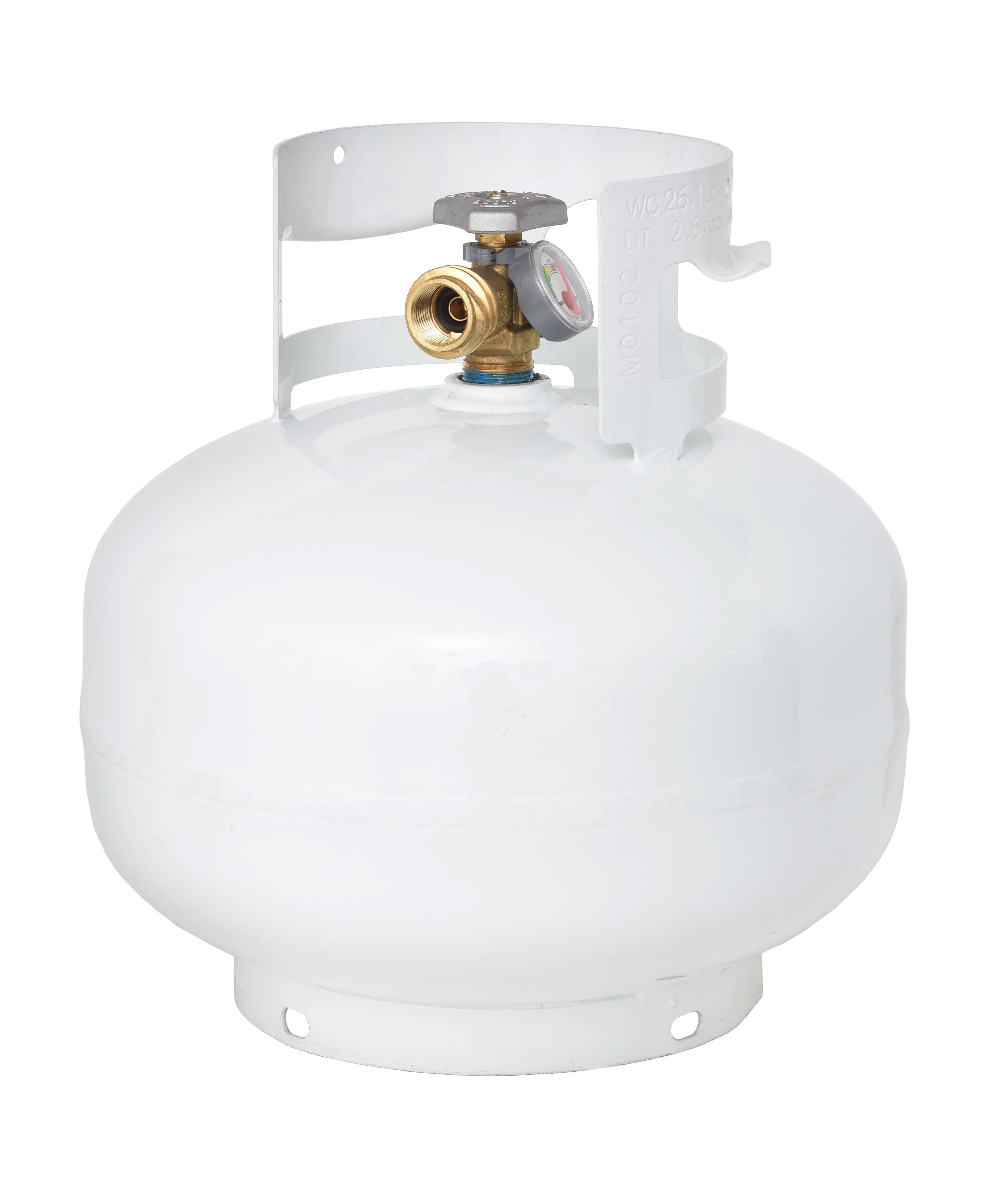 Flame King 11 Pound Propane Tank Cylinder Squatty with Type 1 OPD Valve - Flame King