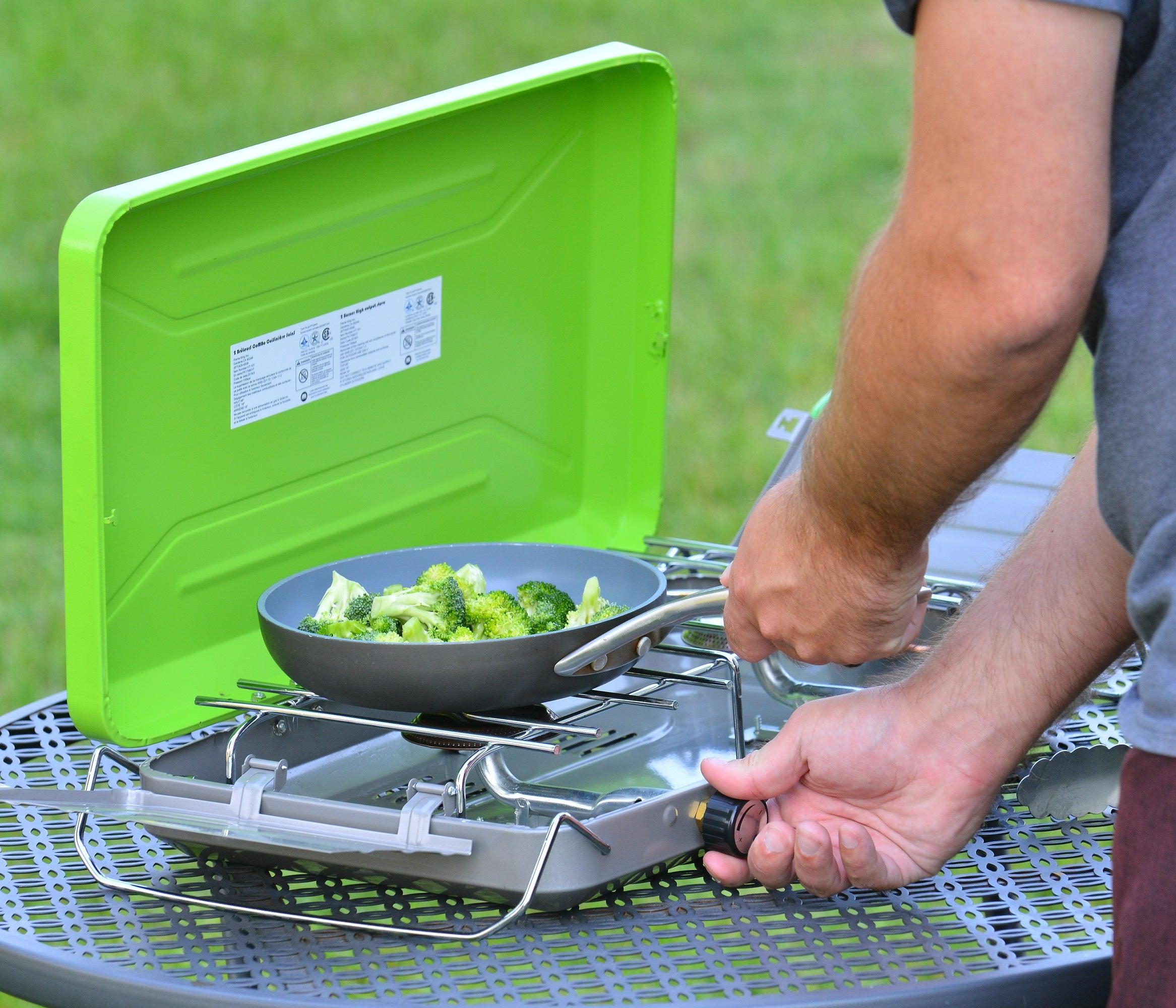 stove gas camping Flame King 2 Burner Camping Stove