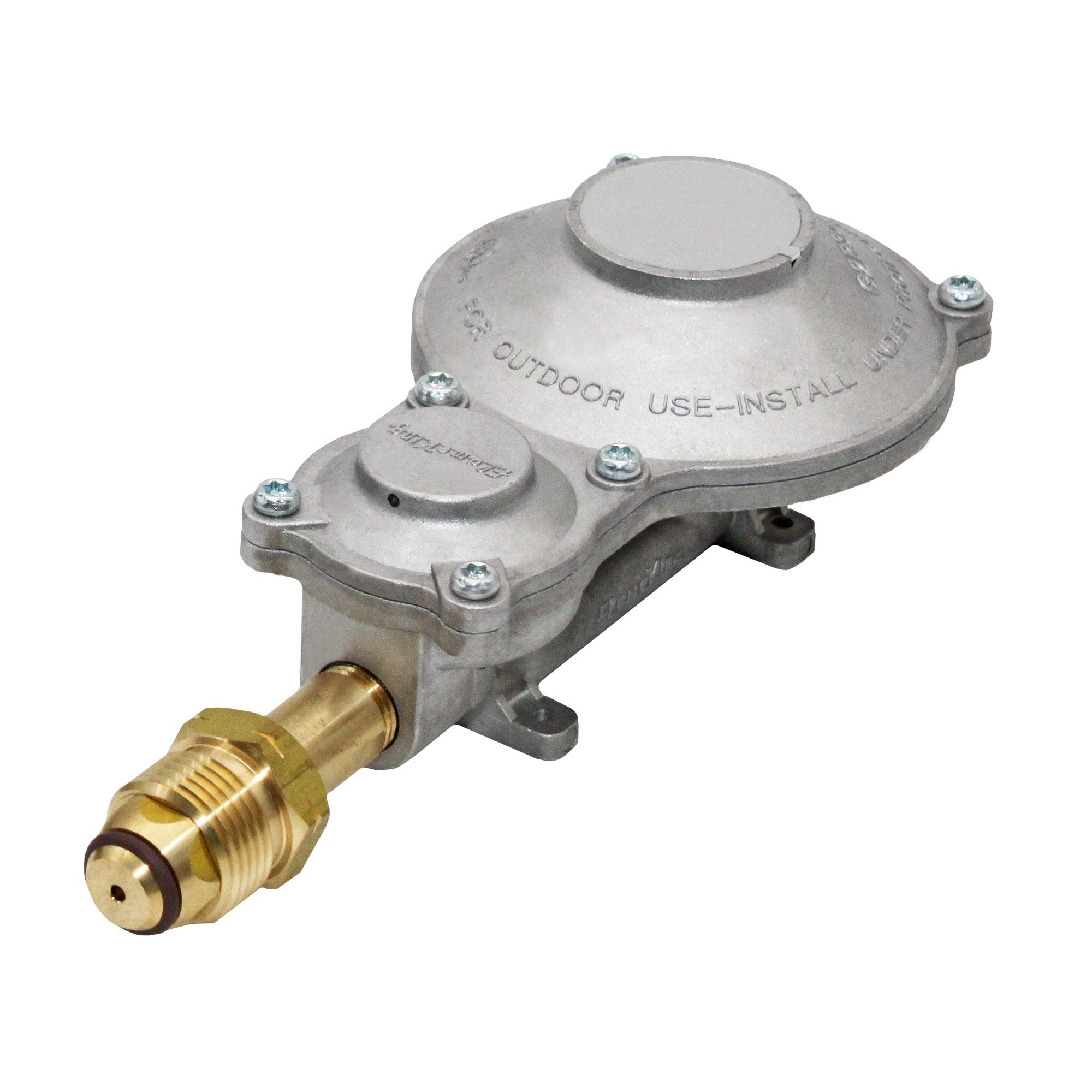 2 Stage 300 000 BTU Propane LP Horizontal Super Compact Regulator