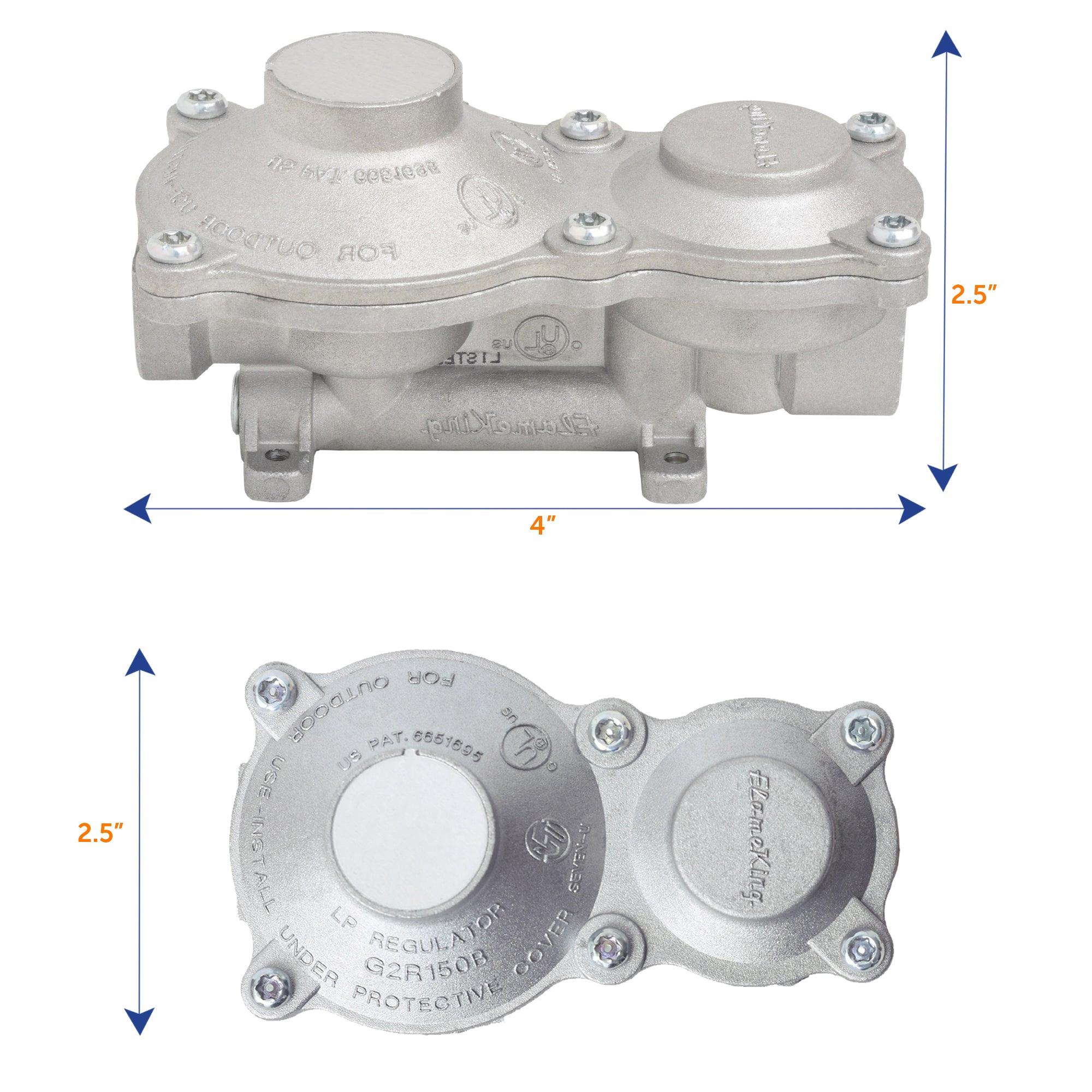 Flame King 2-Stage LP Propane Gas Regulator - Flame King