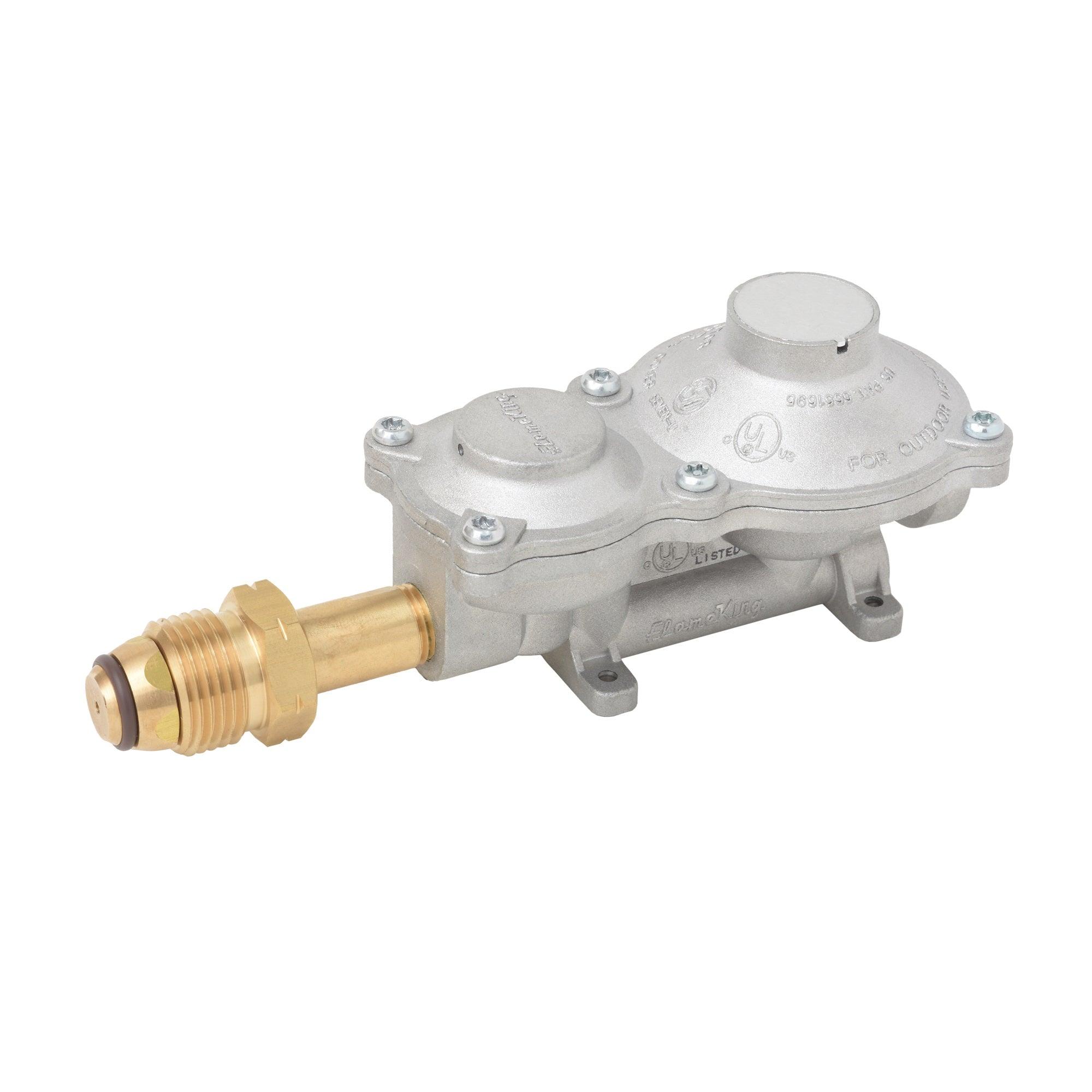 2 Stage 150 000 BTU Propane LP Horizontal Super Compact Regulator