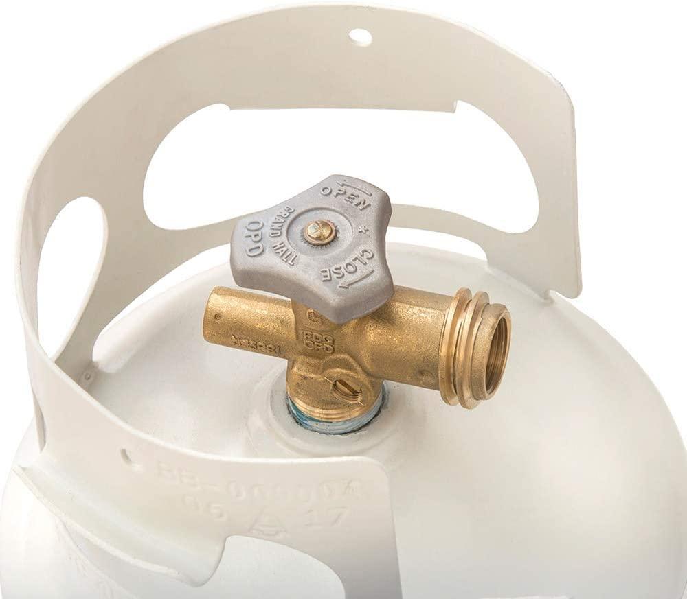 Flame King VOPD20 20 Pound Propane Tank Cylinder Service OPD Valve, White
