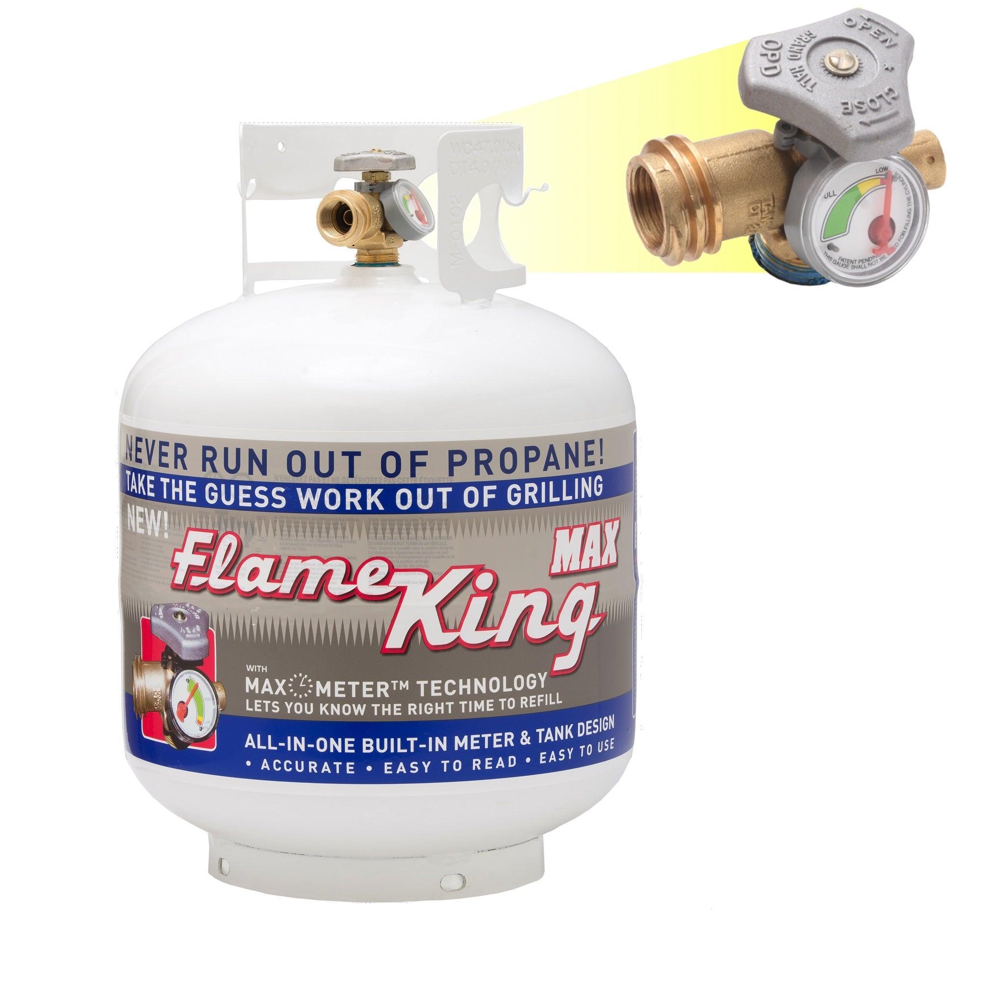 Flame King 20lb Propane Tank LP Cylinder with OPD & Gauge - Flame King