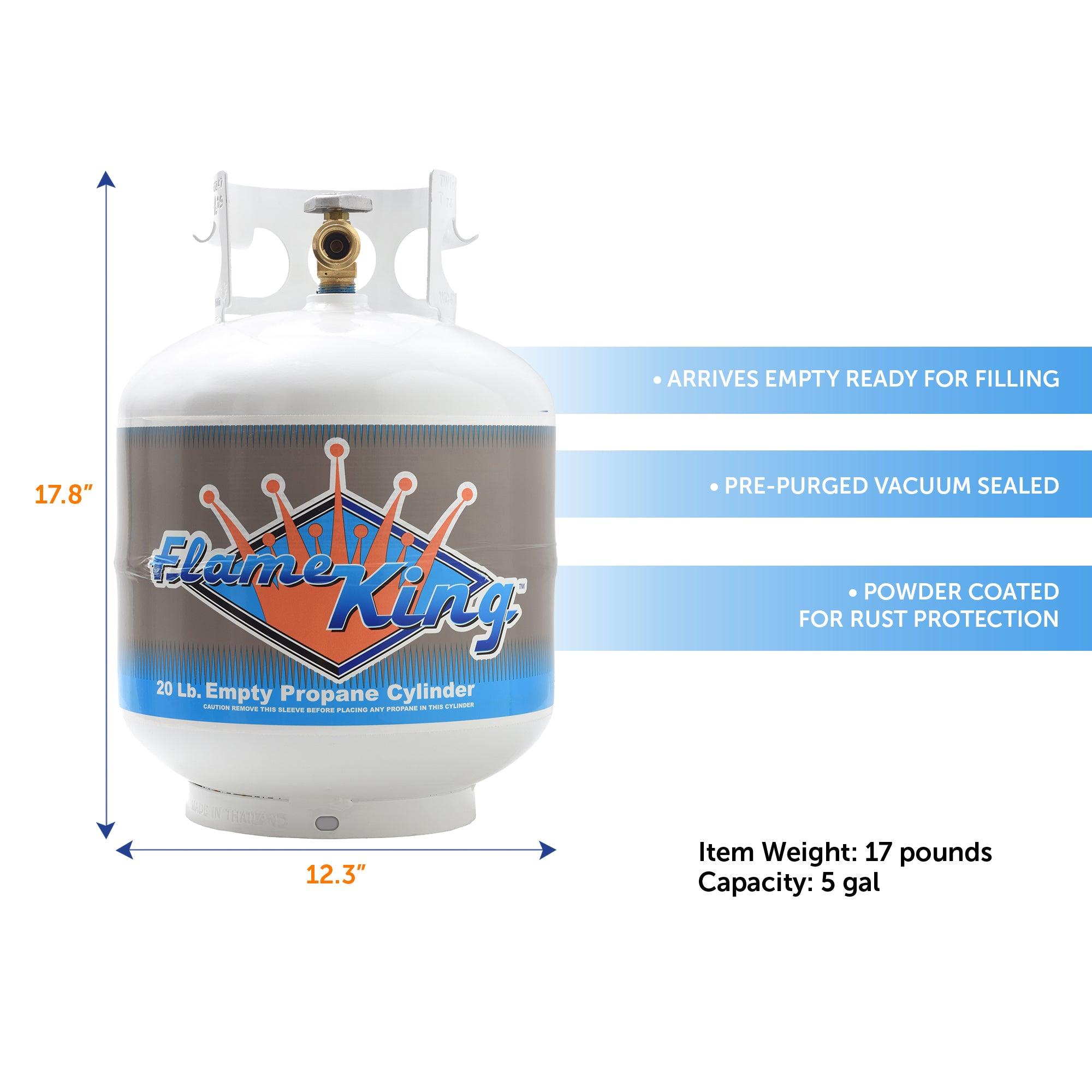 Flame King 20lb Propane Tank LP Cylinder with OPD - Flame King