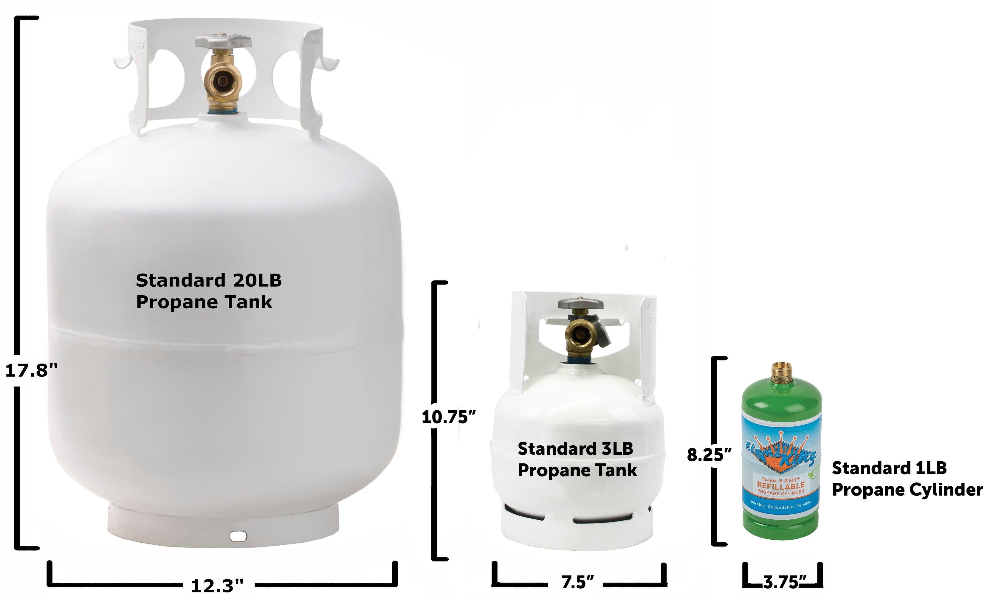 Flame King 30LB Empty LP Cylinder with Type1 OPD Valve Steel Propane Tank