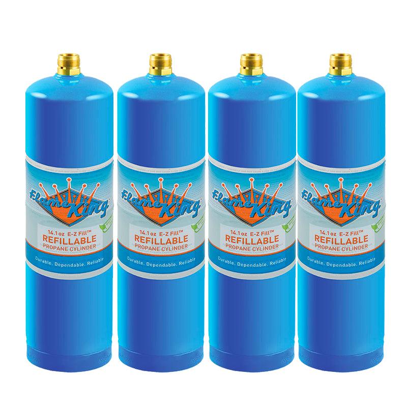 Refillable Propane Tank Welding LP Cylinder 14.1 4 Pack Eco Friendly Sustainable Tank