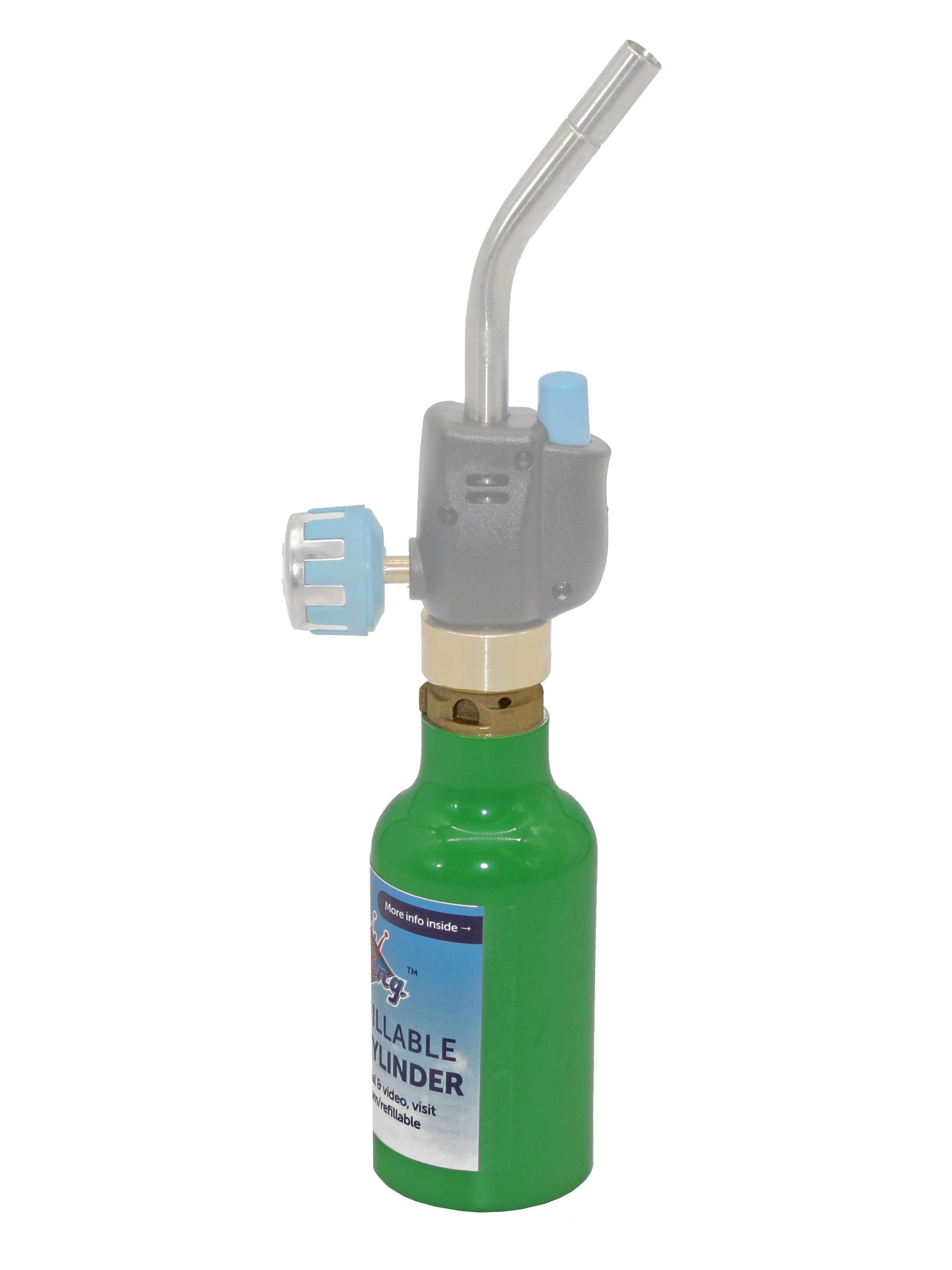 Eco Friendly 1/4 lb Refillable Mini Propane Tank Cylinder - Flame King