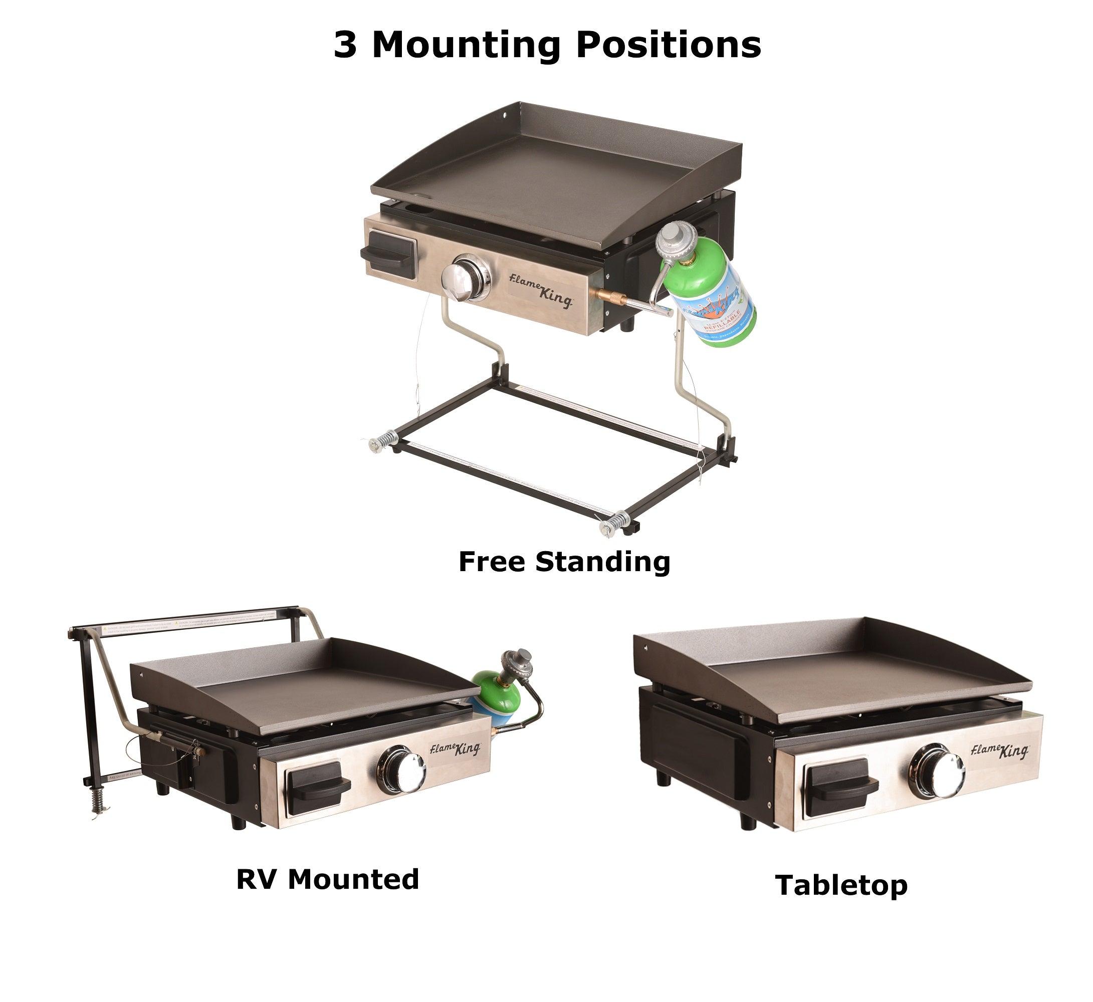 Flame King Portable Outdoor Propane Oven Stove Combo