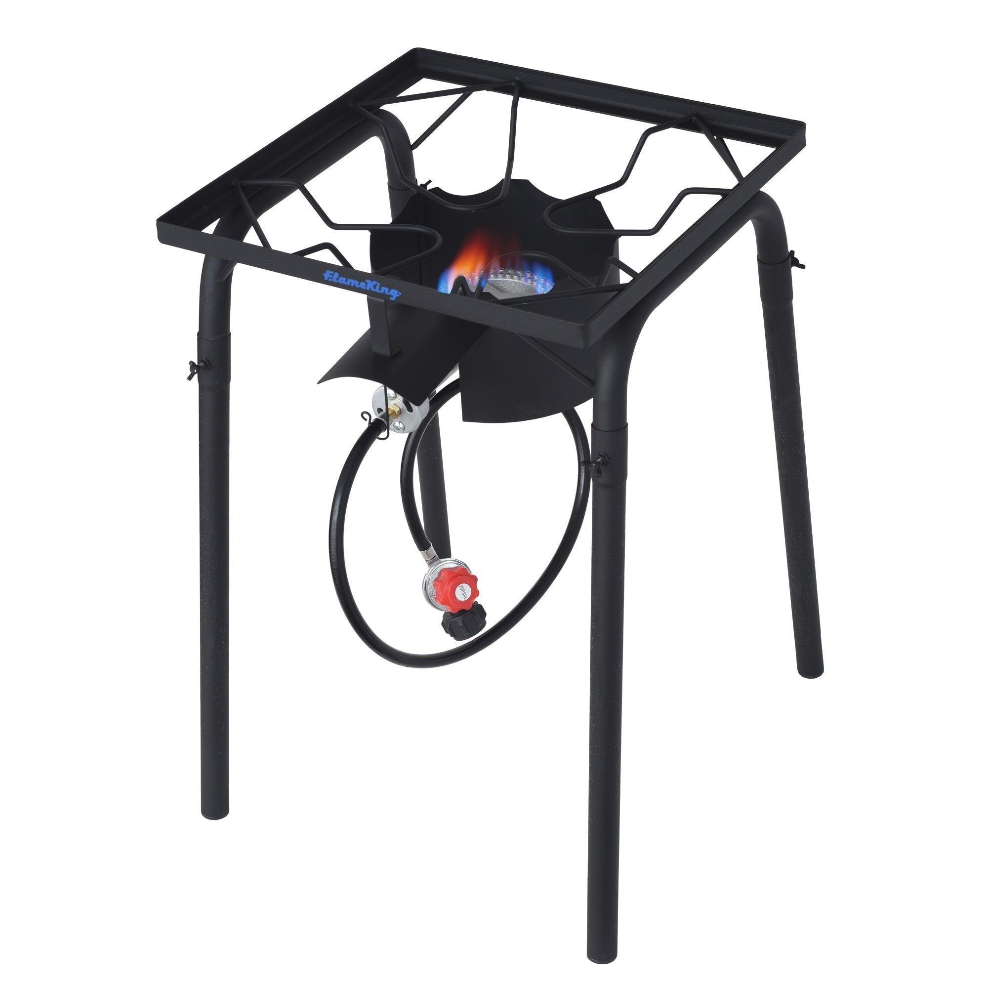 Heavy Duty 100,000 BTU Propane Gas Single Burner Cooker Flame King