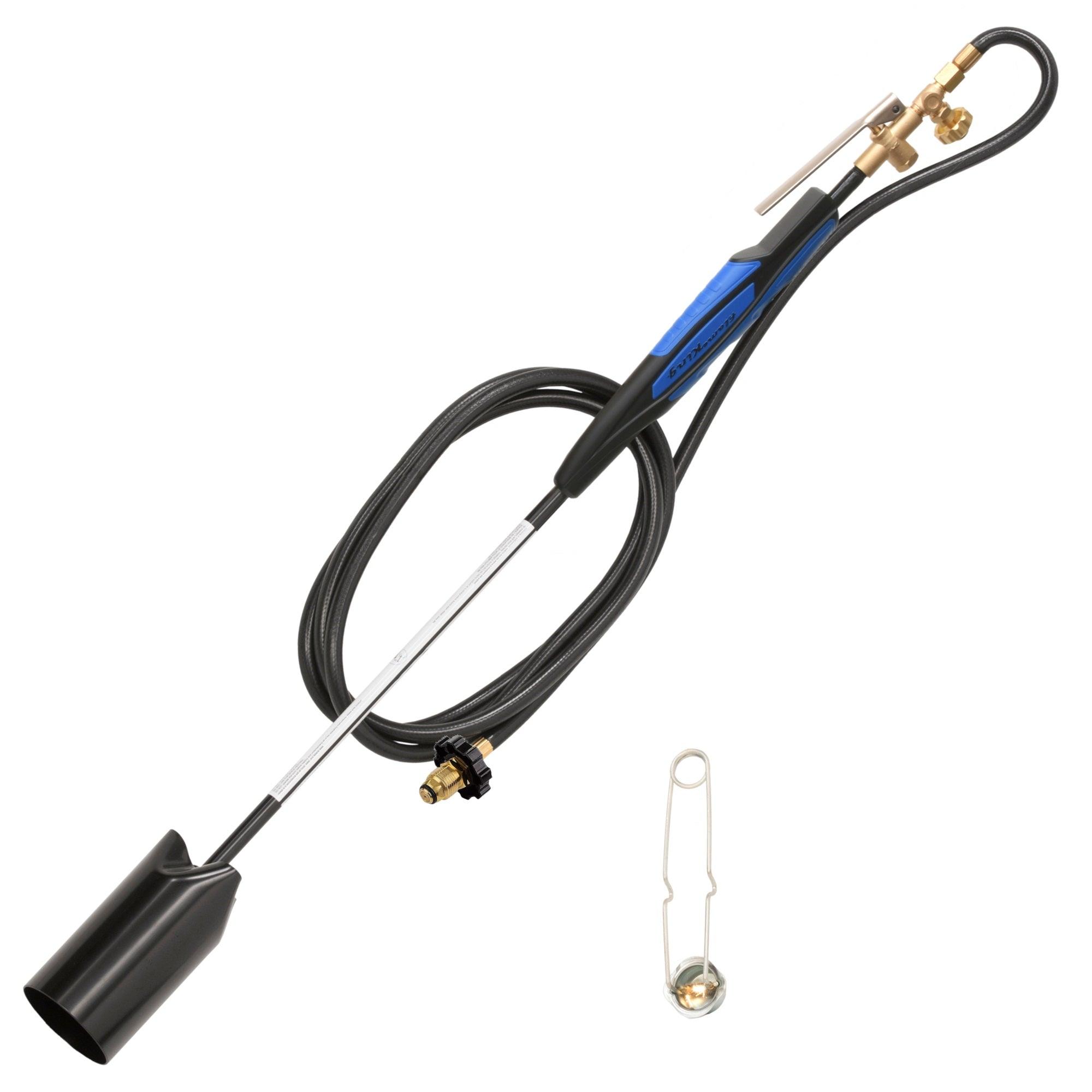 Flame King Heavy Duty Propane Torch Weed Burner with Flint Striker - Flame King