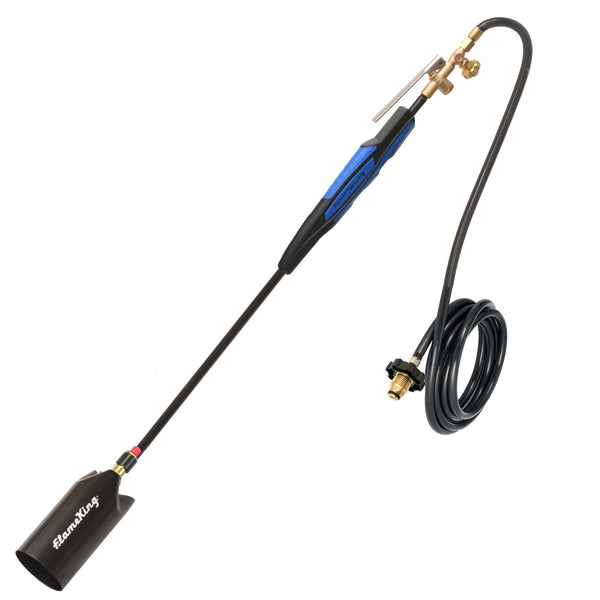 Flame King Heavy Duty Propane Torch Weed Burner, 500,000 BTU with Push Button Piezo Ignitor - Flame King