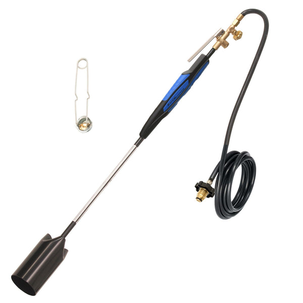 Flame King Heavy Duty Propane Torch Weed Burner with Flint Striker - Flame King