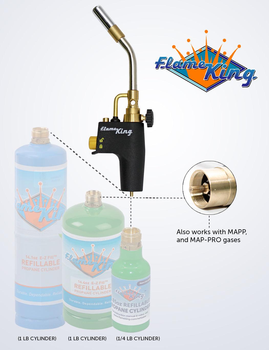 Flame King High Intensity Propane Torch Head Swirl Flame - Flame King