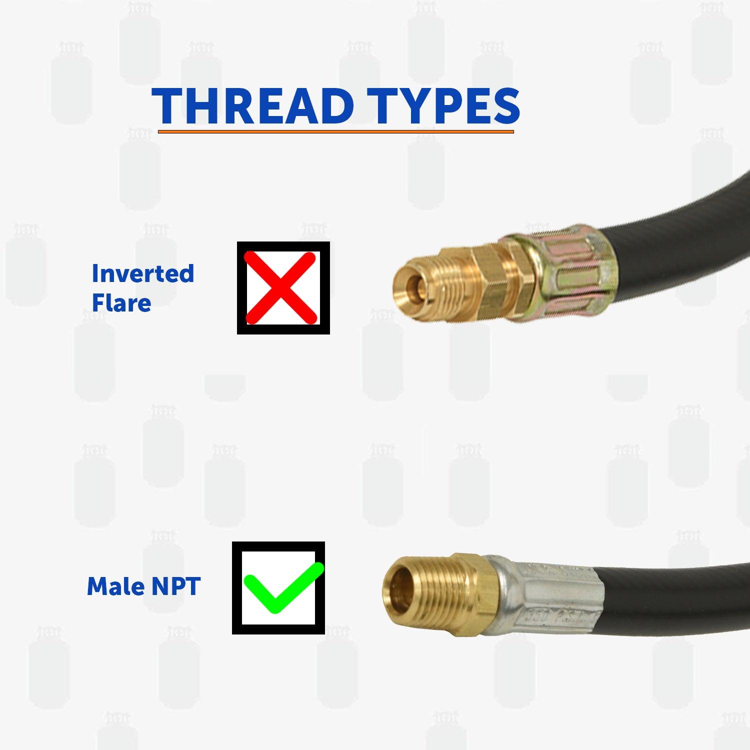 Flame King Pigtail Propane Hose Connector 18 Inch - Flame King