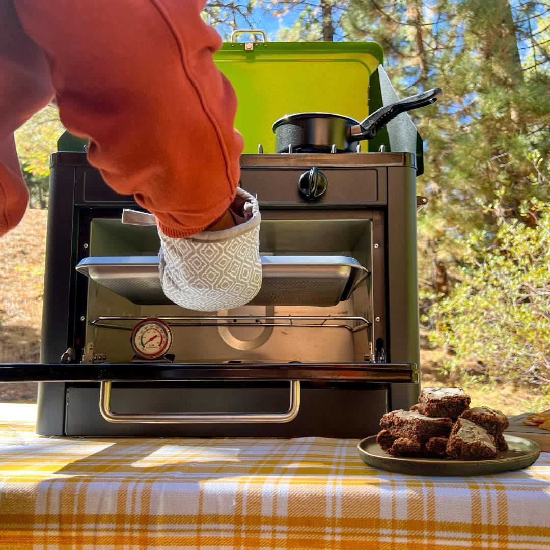 Flame King Portable Camping Oven Stove Combo - Flame King