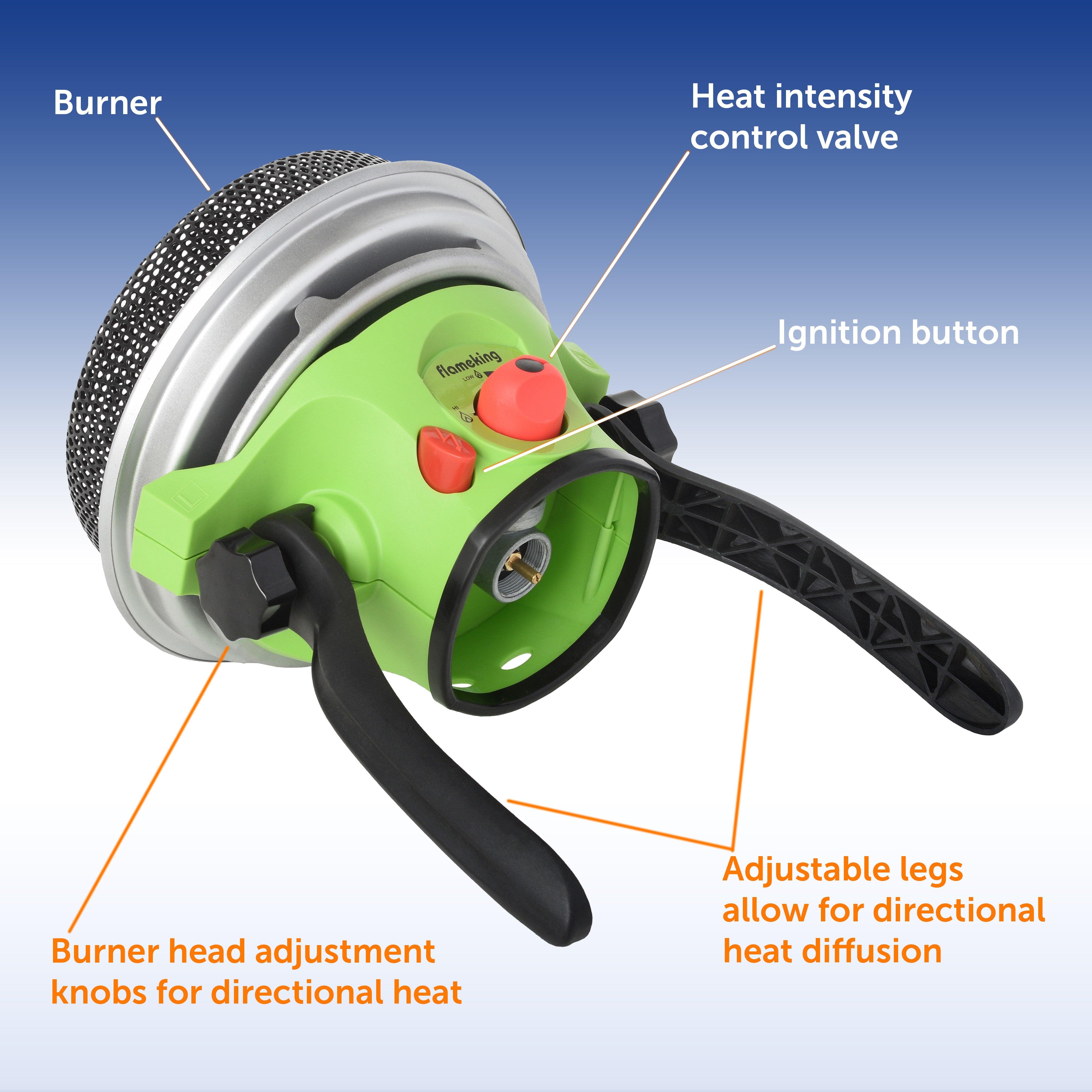 catalytic heater for tent Flame King Portable Propane Gas Outdoor Heater