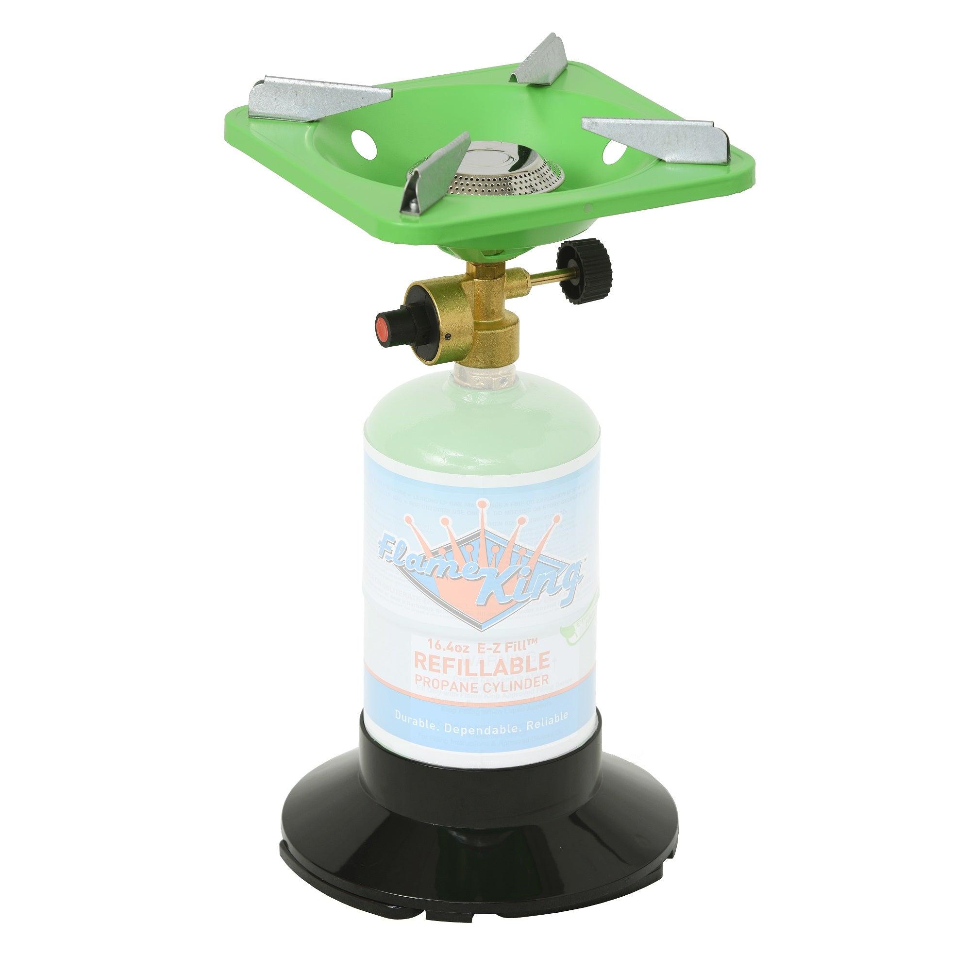 Portable Single Burner Cooker with Lb Base Camping Flame King